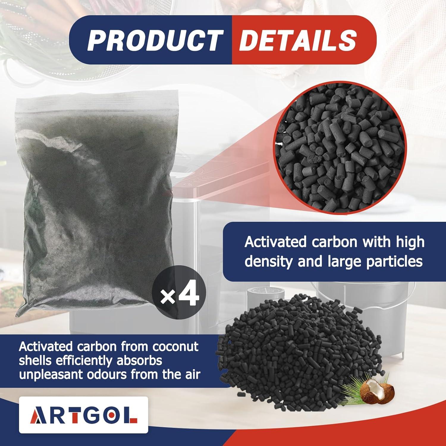 Recargas de Filtro Absorbente Artgol para Compostador Lomi 0,91 kg