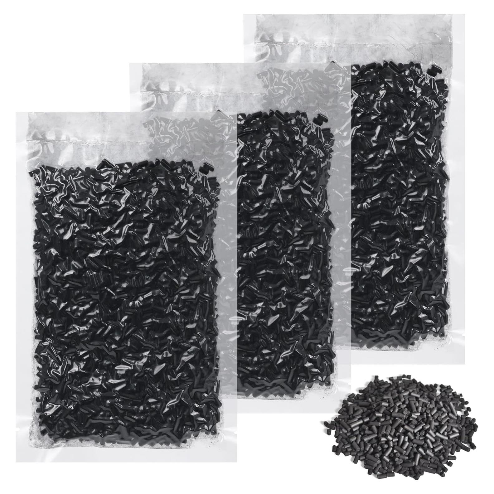 3 Paquetes 210g Filtros Carbón Activado FCFMY para Compostador