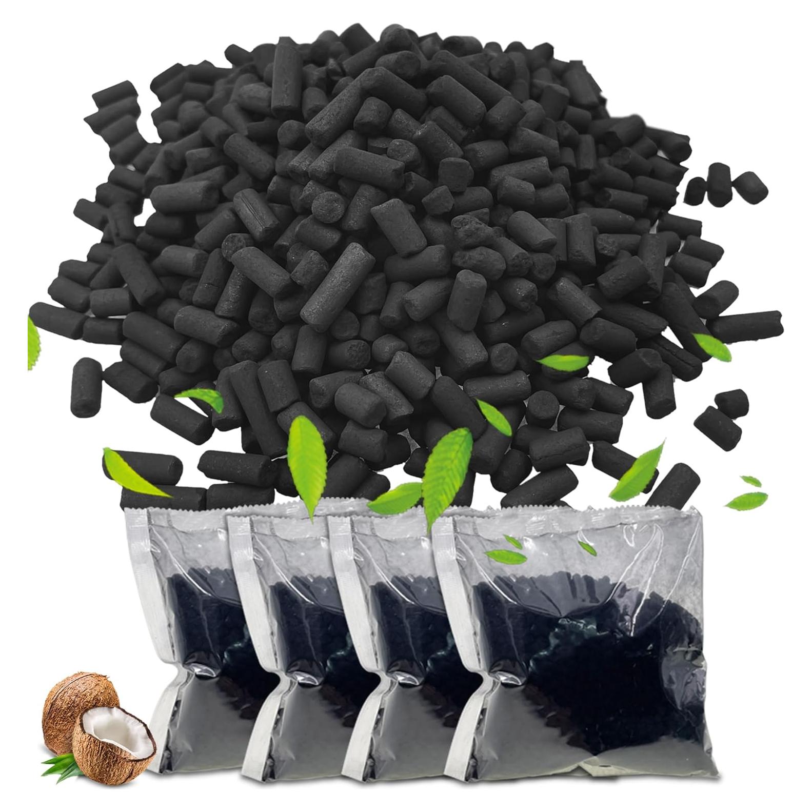 4 Pack Odor Absorbing Filter Refills for Lomi Smart Waste Kitchen Composter Top and Back Filters, Replacement Activated Charcoal Filters Compatible with Electric Countertop Compost Bin