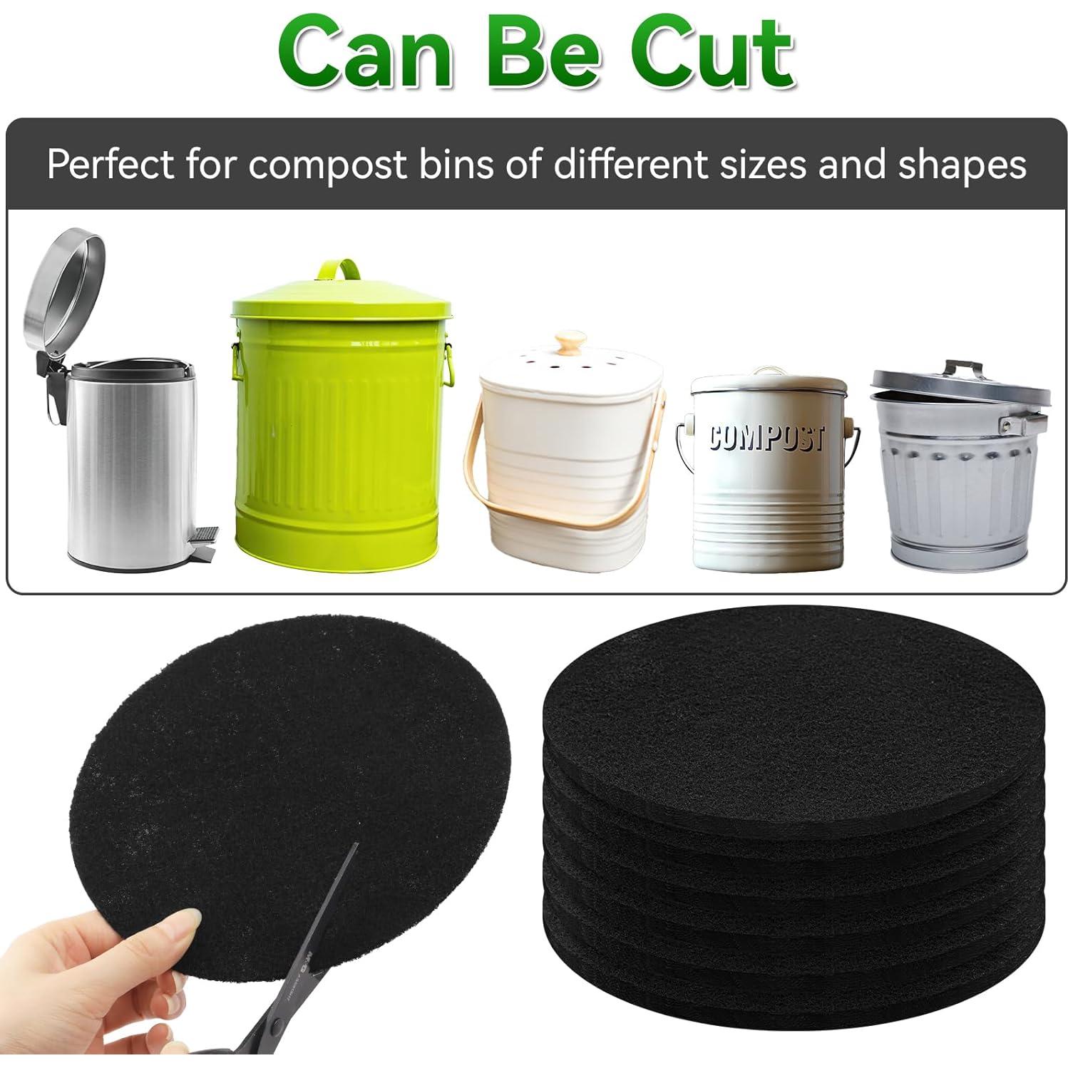 Paquete de 6 Filtros de Carbón Activado MOWPOG 17 cm