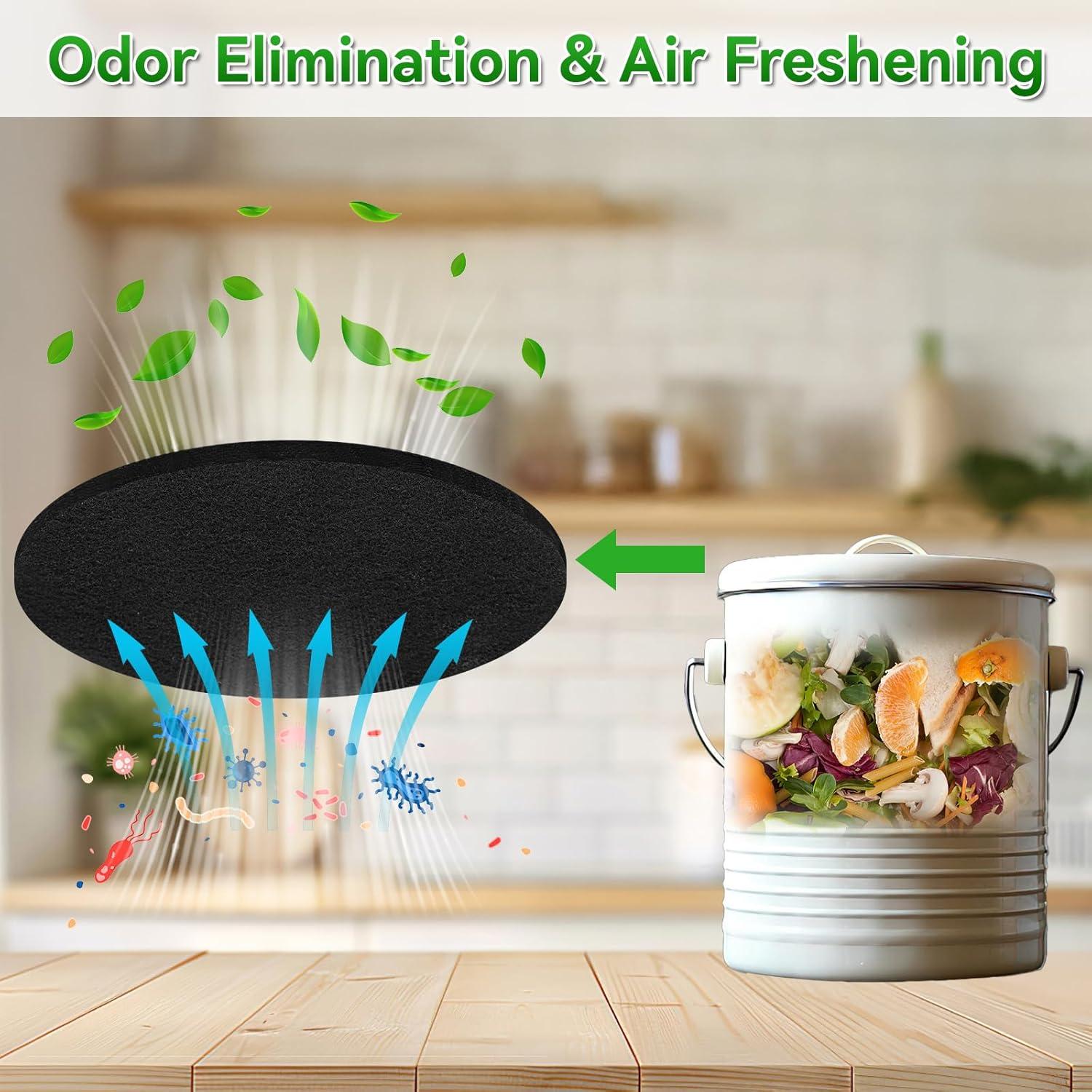 Paquete de 6 Filtros de Carbón Activado MOWPOG 17 cm