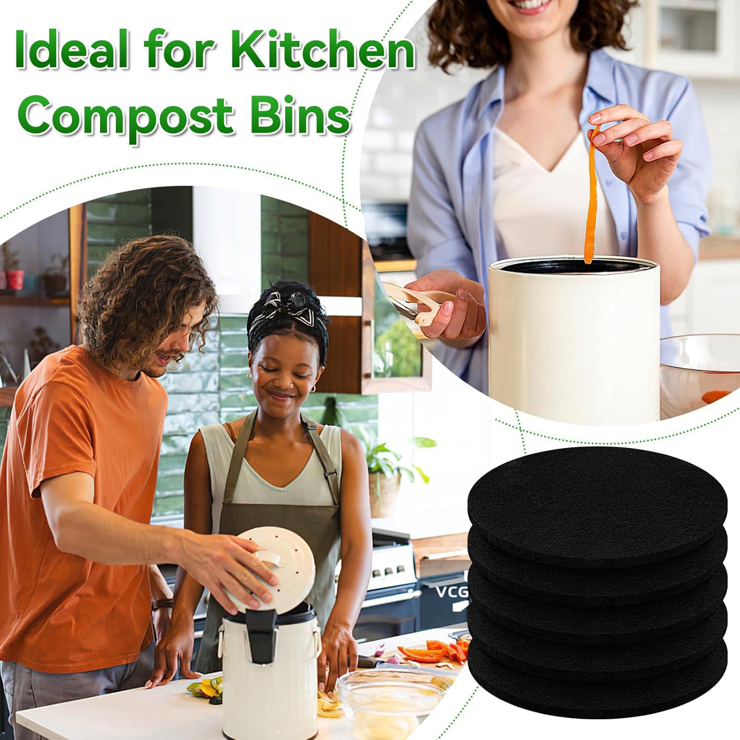 Paquete de 6 Filtros de Carbón Activado MOWPOG 17 cm