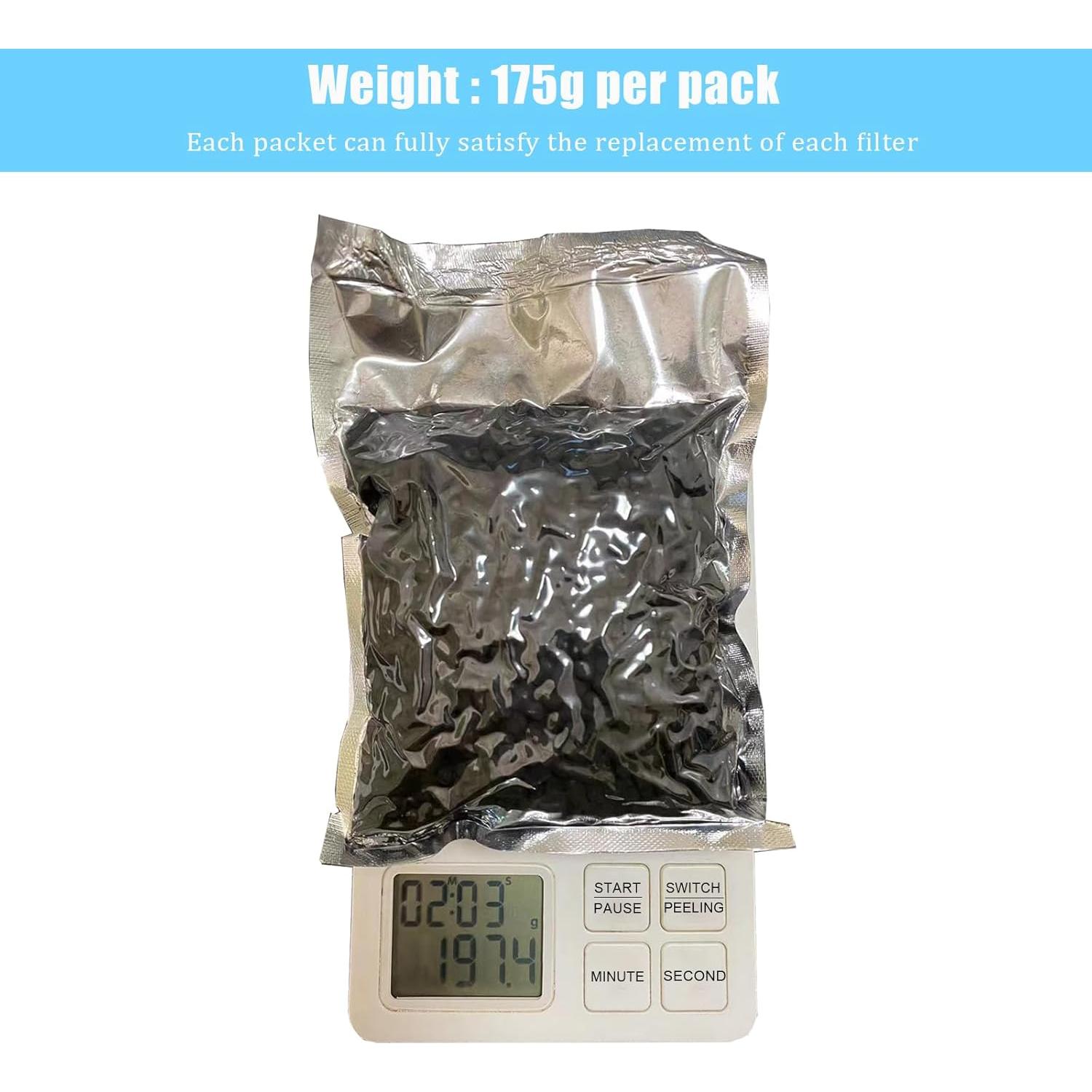 Recargas de Filtros de Carbón Activado ANYTSOOEA 180g para Compostador