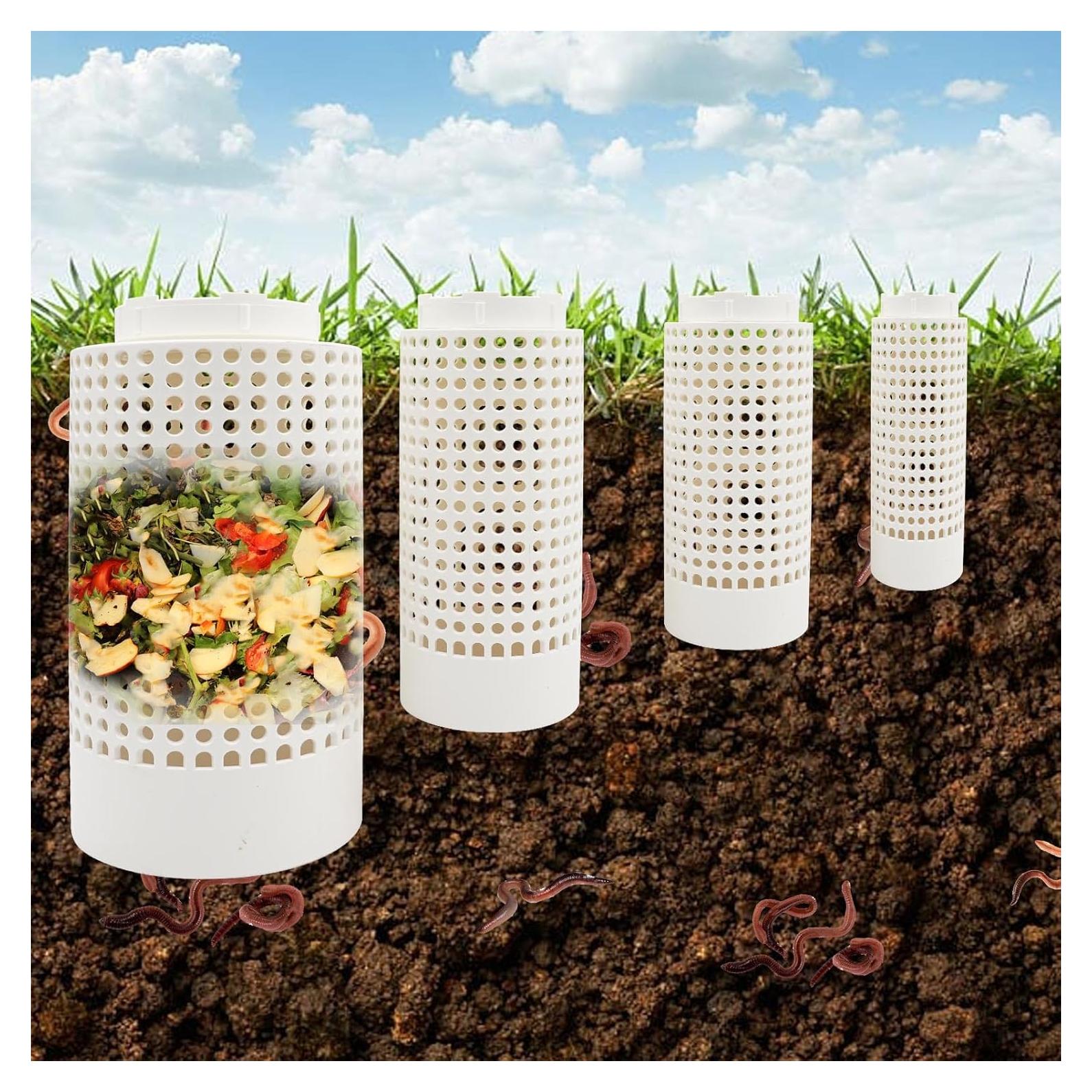 Paquete de 4 Bin de Compostaje Subterráneo MHLLGN