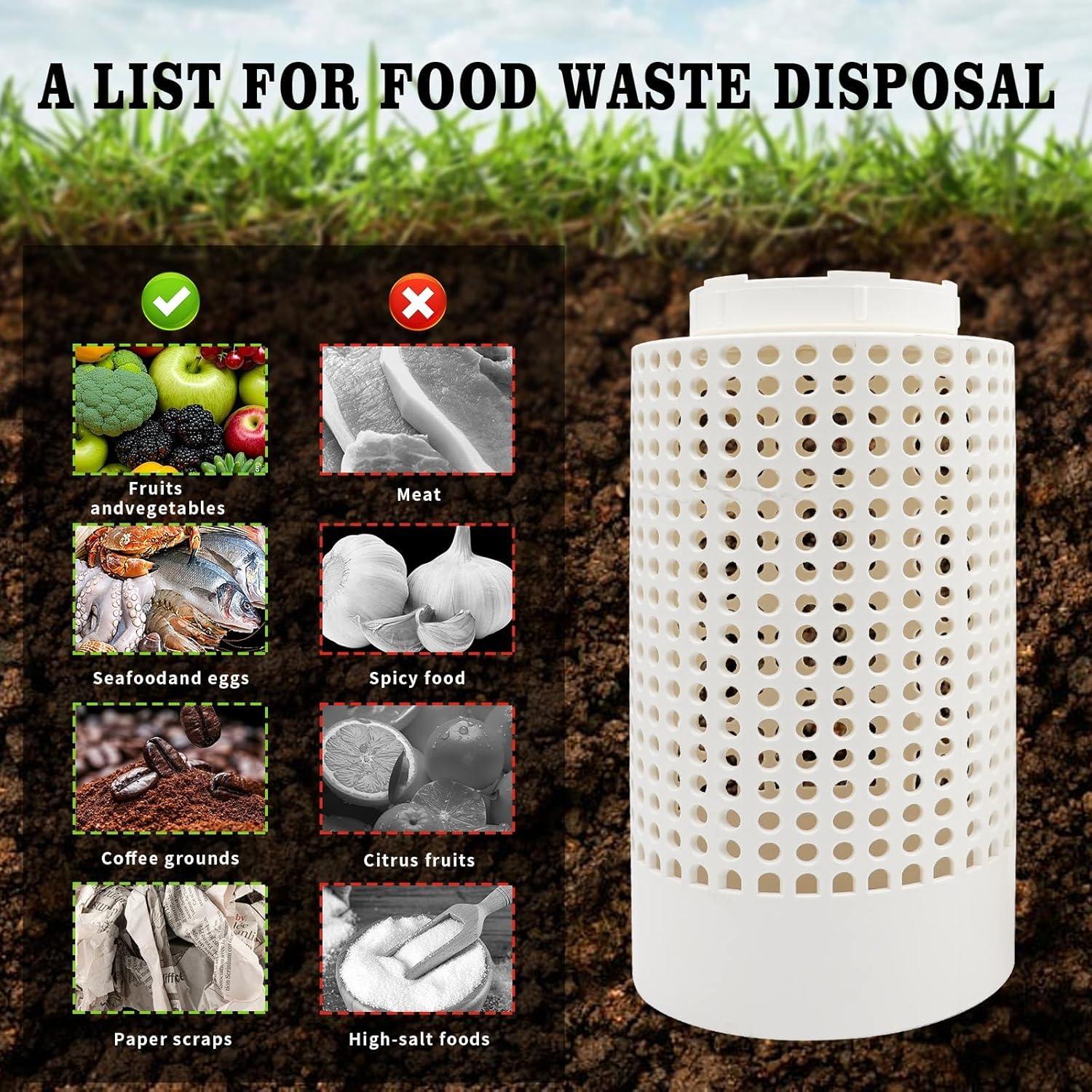 Paquete de 4 Bin de Compostaje Subterráneo MHLLGN