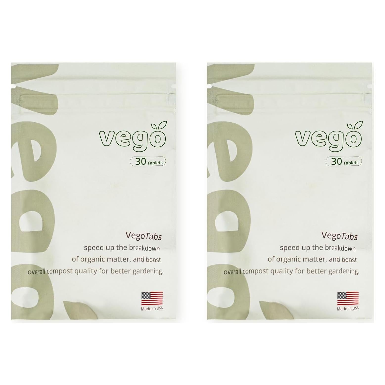 Vego Tabs Aceleradores de Compostaje 2 Bolsas 0.23 kg