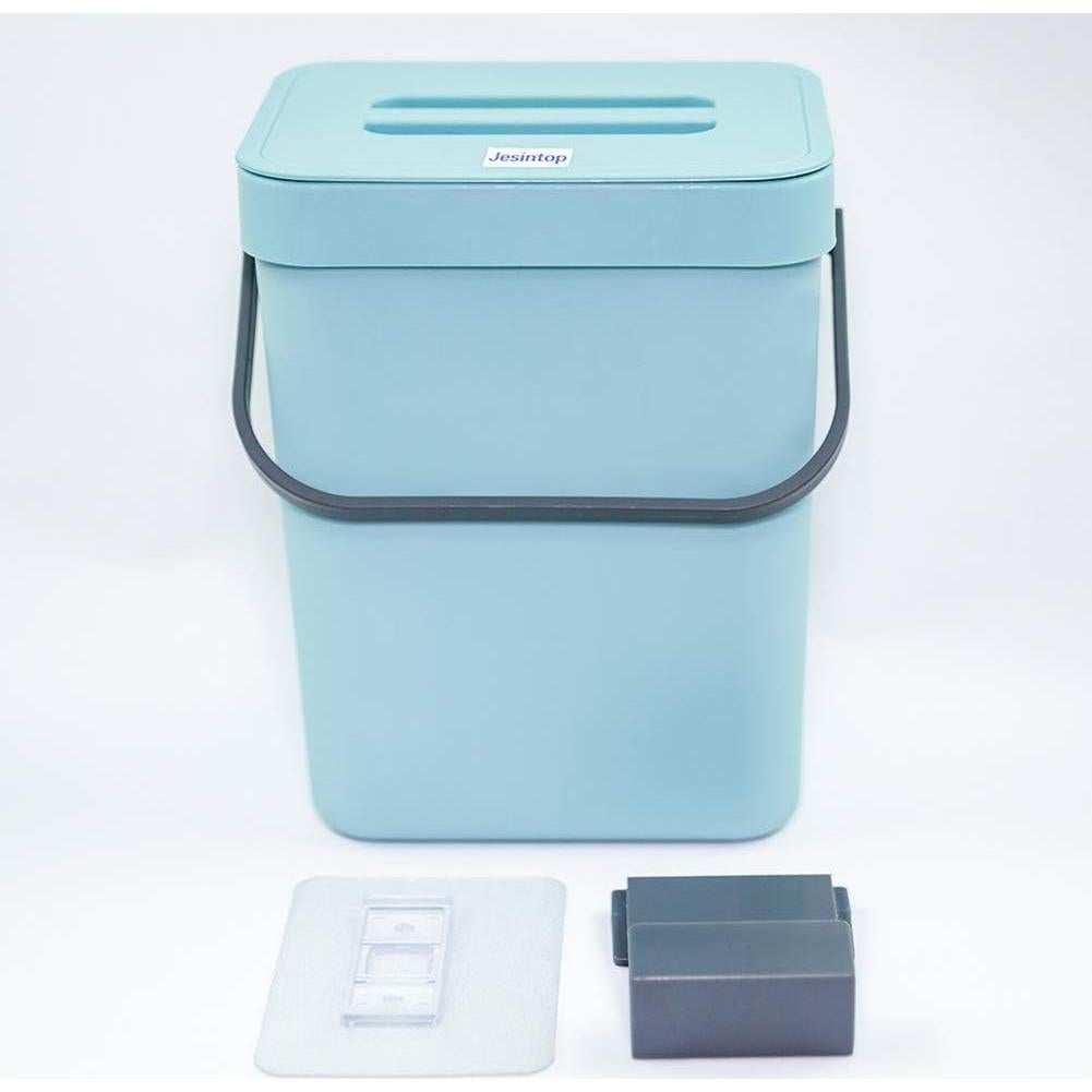 Cubo de Compostaje Jesintop 5L Azul para Cocina Interior