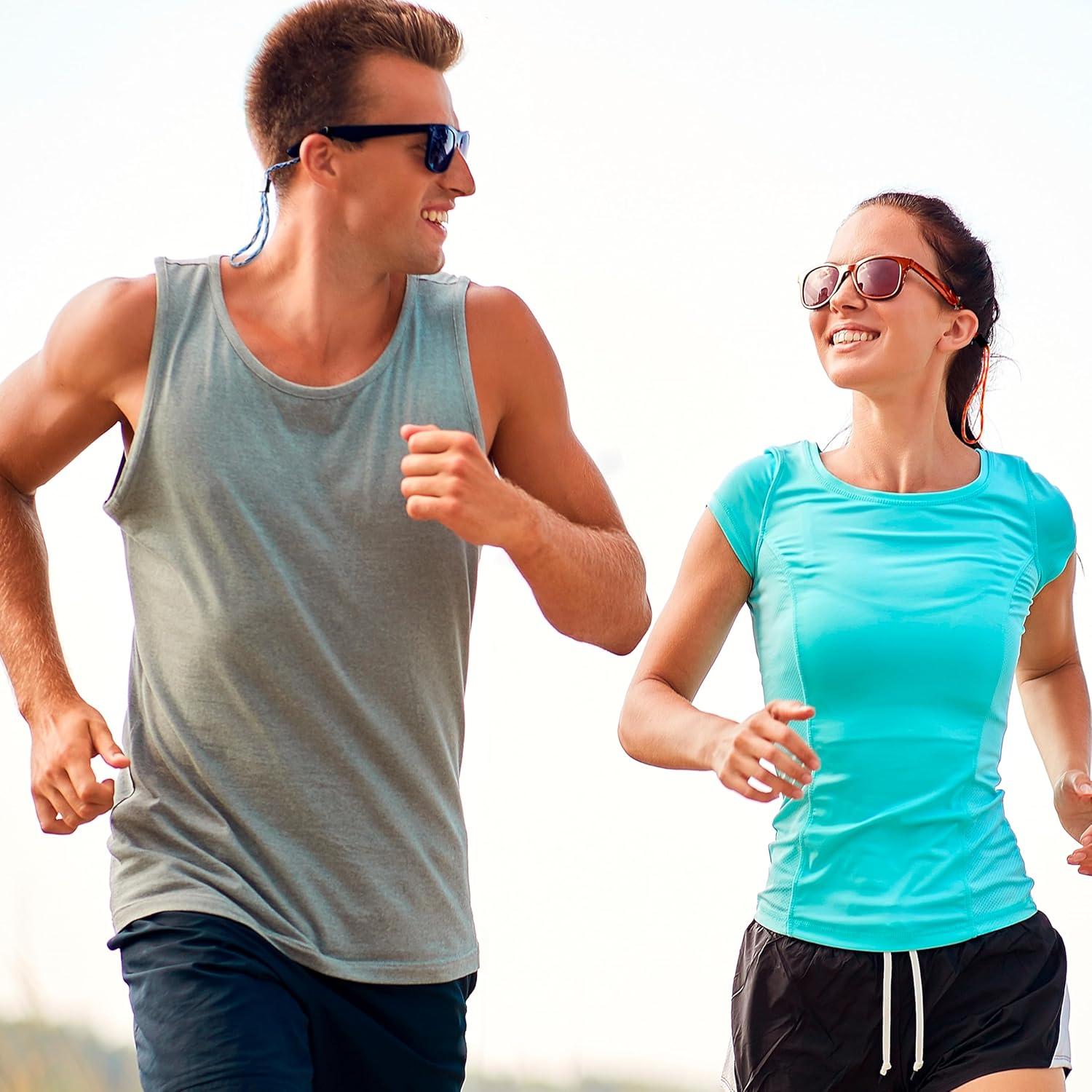 Soporte para Gafas SIGONNA - Cadena Ajustable Negra para Deportes