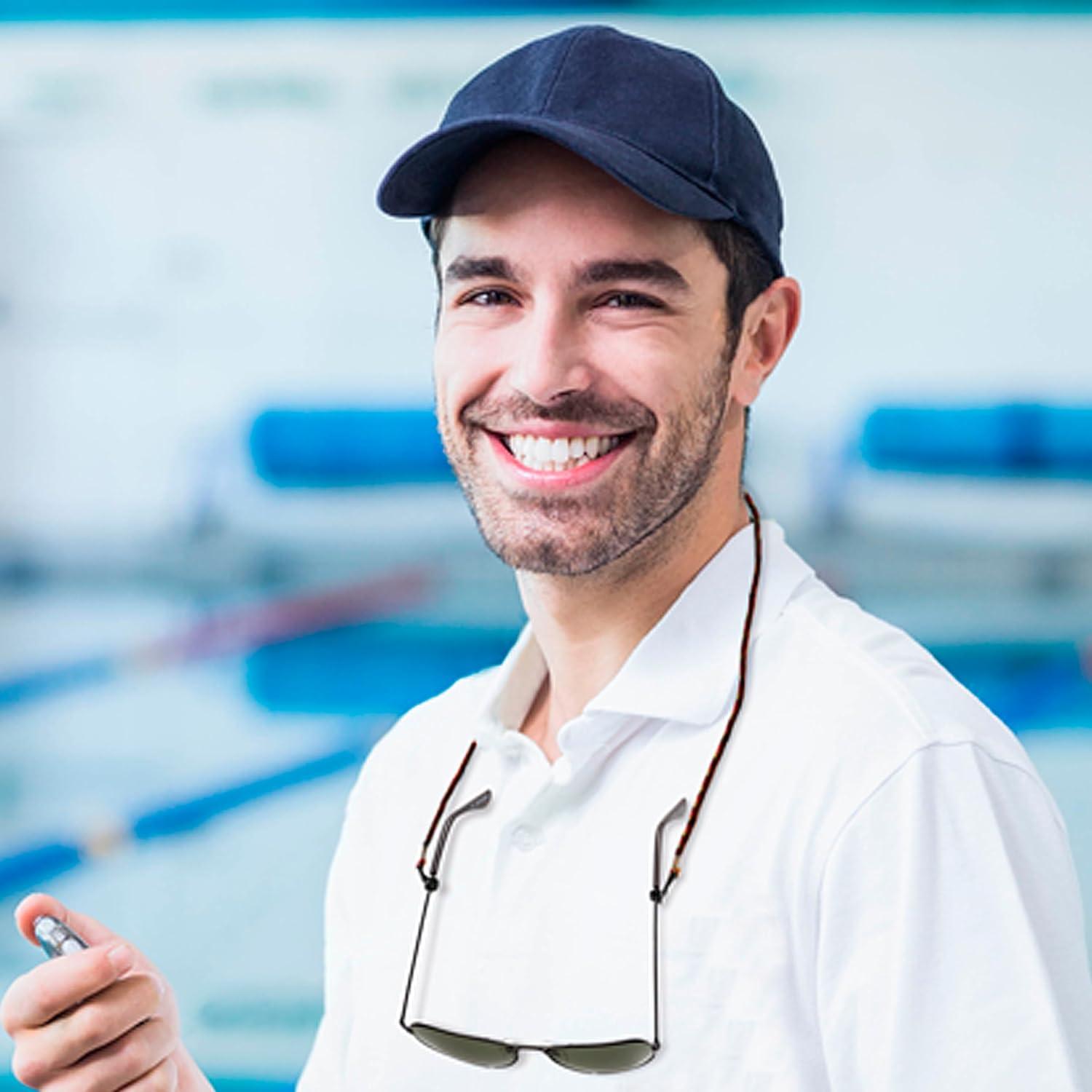 Soporte para Gafas SIGONNA - Cadena Ajustable Negra para Deportes