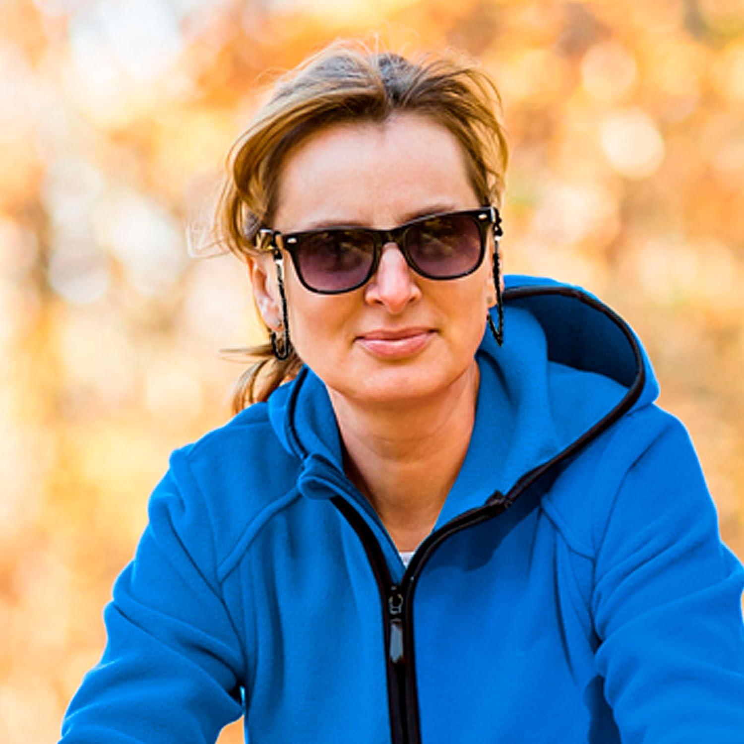 Soporte para Gafas SIGONNA - Cadena Ajustable Negra para Deportes