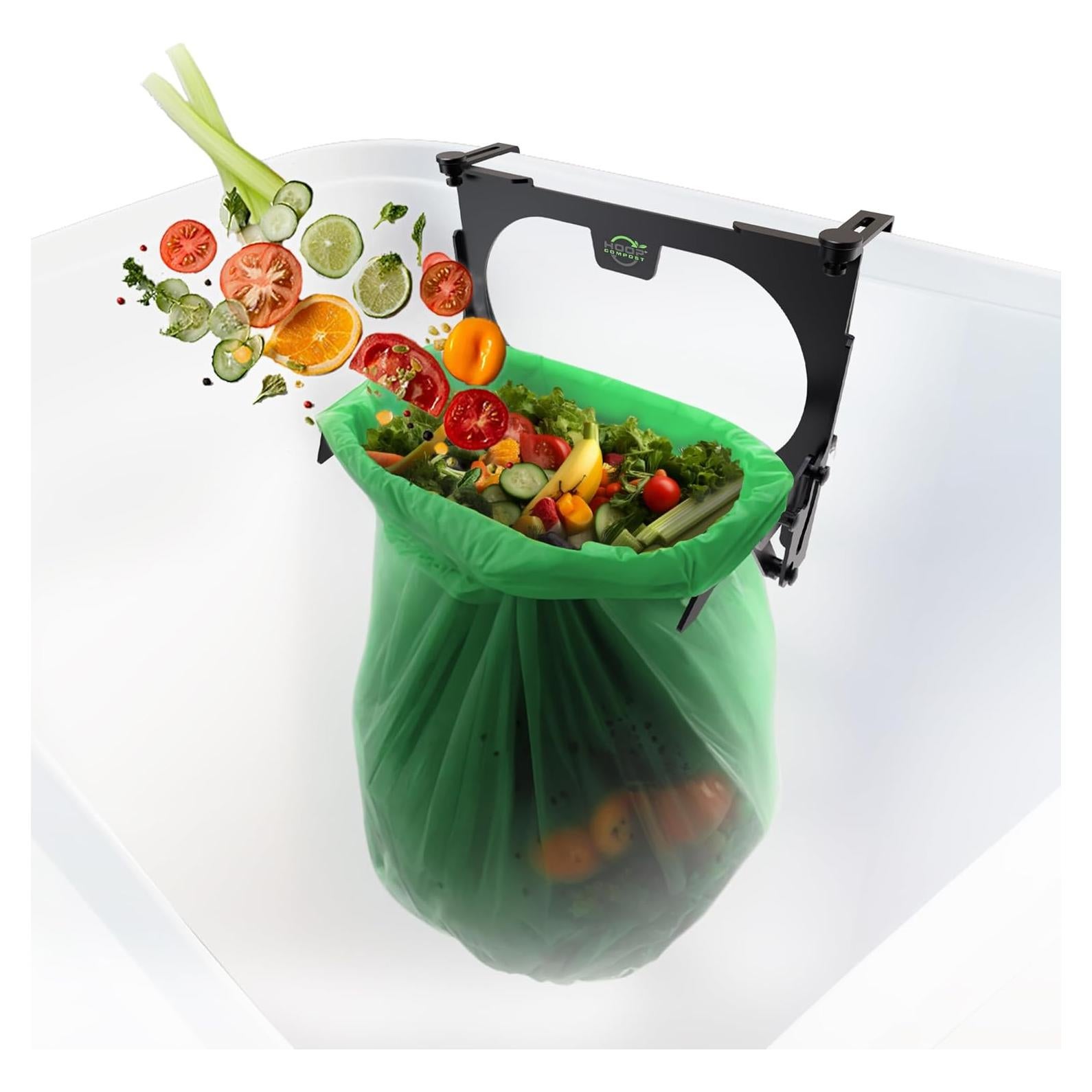 Cubo de Compostaje Hoop + 25 Bolsas Compostables 3 Gal