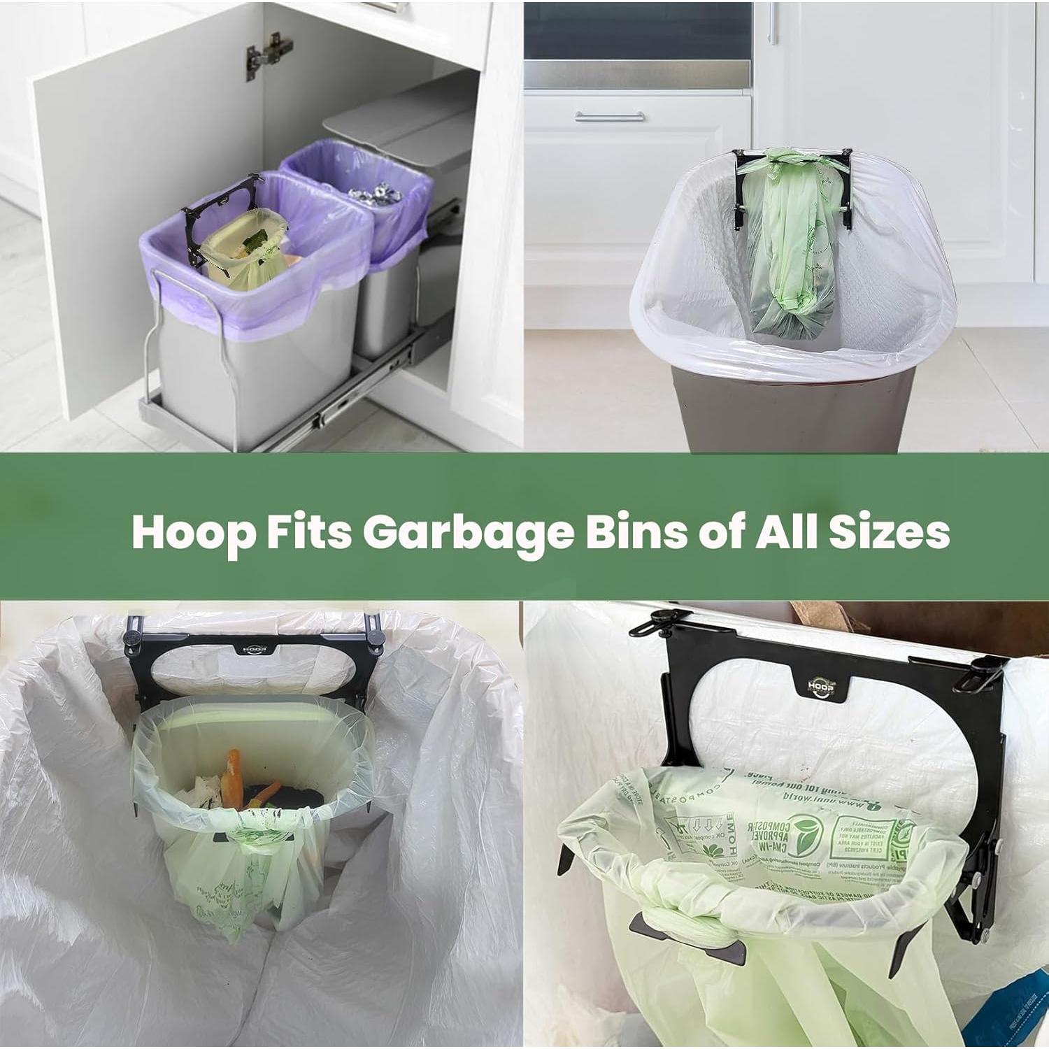 Cubo de Compostaje Hoop + 25 Bolsas Compostables 3 Gal