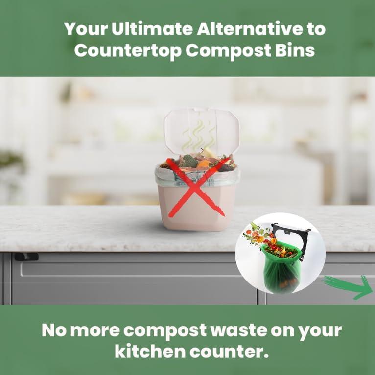 Cubo de Compostaje Hoop + 25 Bolsas Compostables 3 Gal