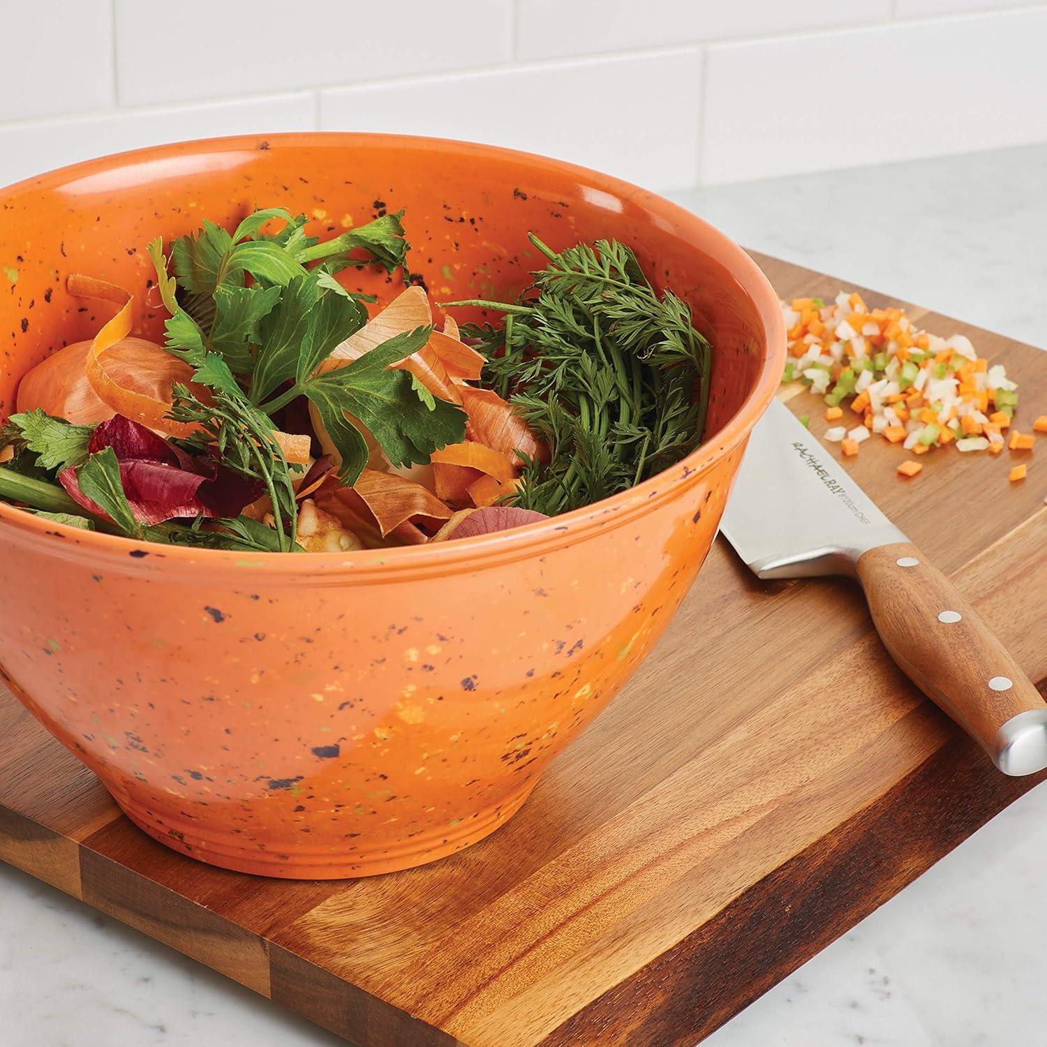 Tazón de Basura Rachael Ray Melamina Naranja 4 Qt