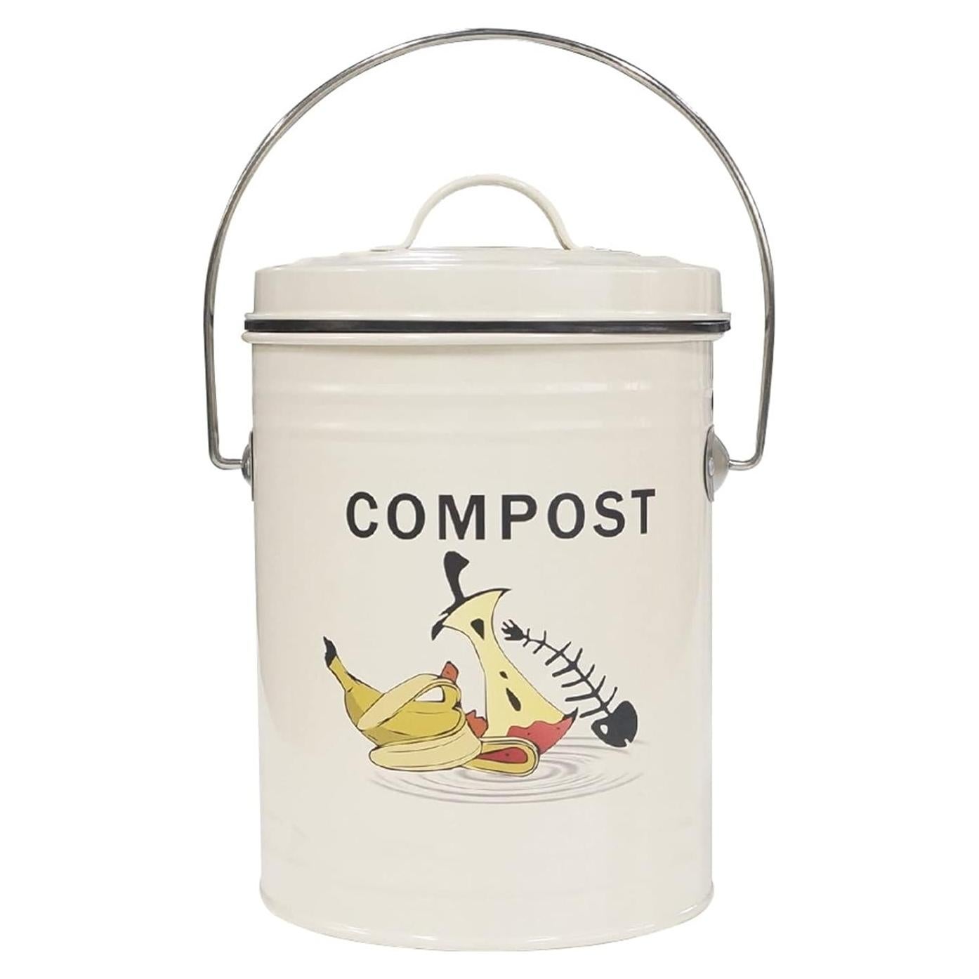 Cubo de Compostaje SOTECH 18,5x18,7x24 cm con Tapa