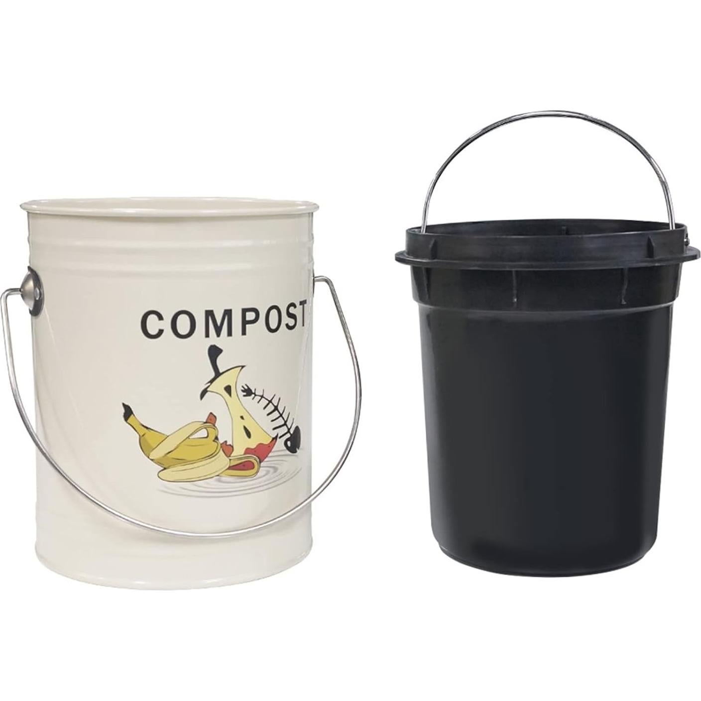 Cubo de Compostaje SOTECH 18,5x18,7x24 cm con Tapa