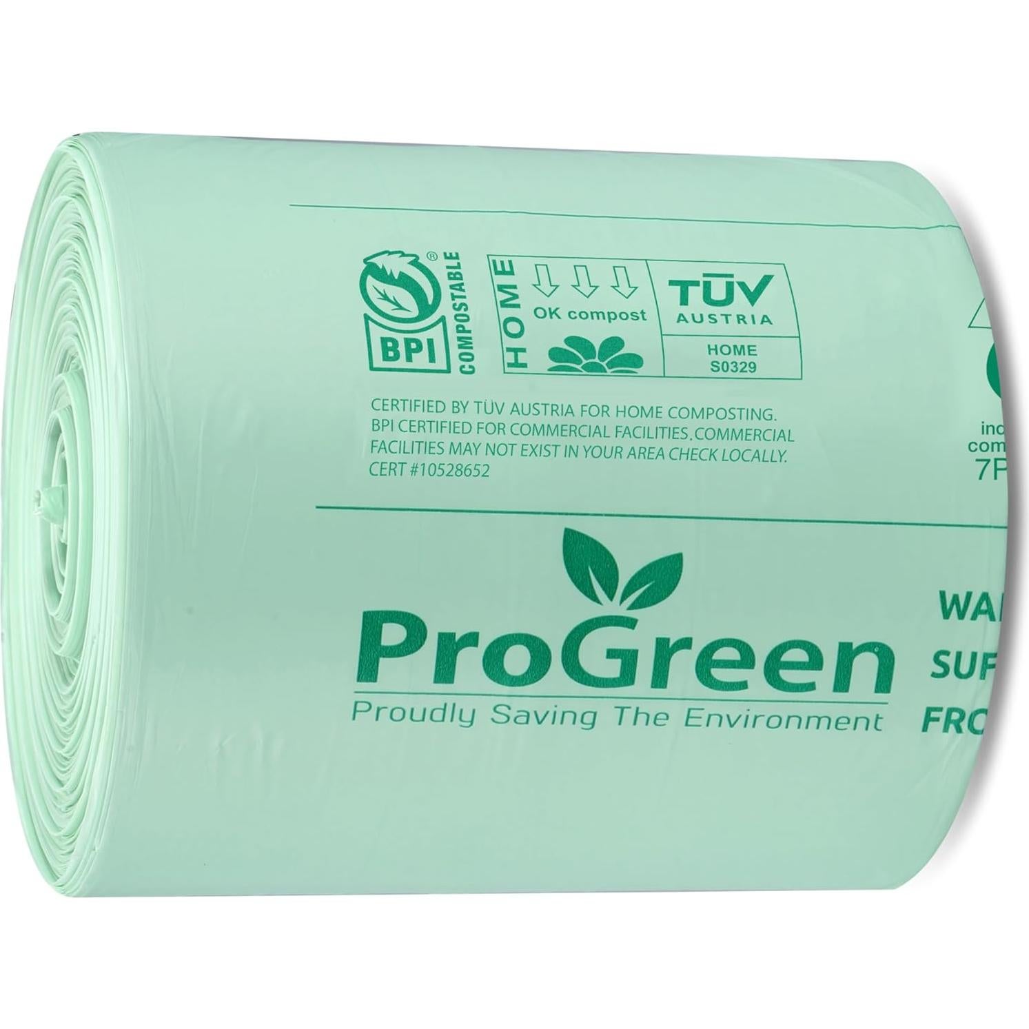 Bolsas Compostables ProGreen 13 Galones 100 Unidades