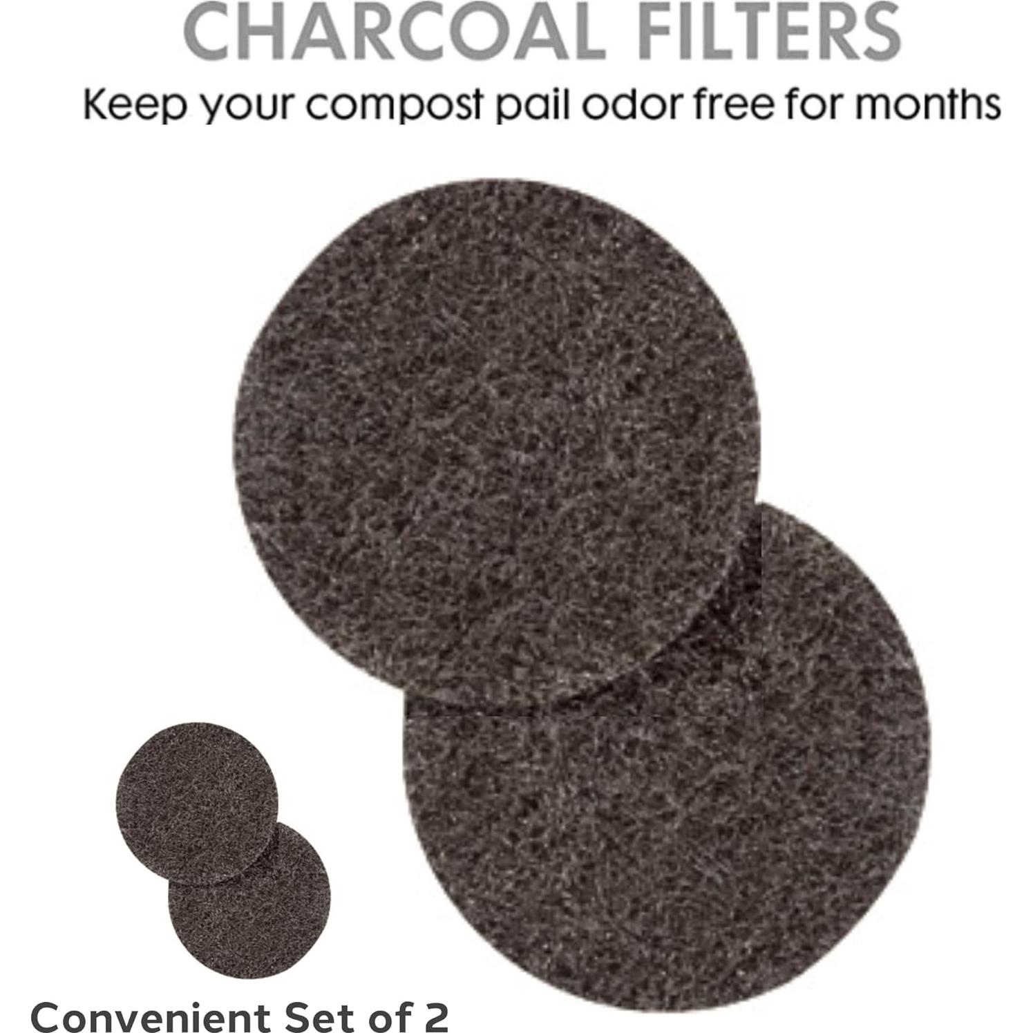 Juego de 2 Filtros de Carbón OGGI para Cubo de Compostaje
