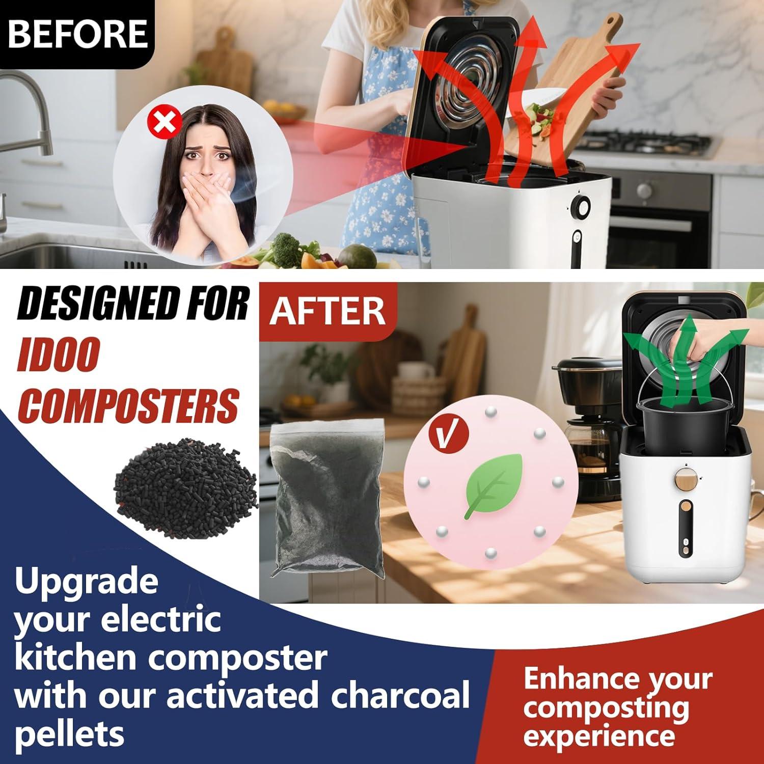 Recarga Filtro Carbón Activado Artgol para Compostor IDOO 4 Piezas