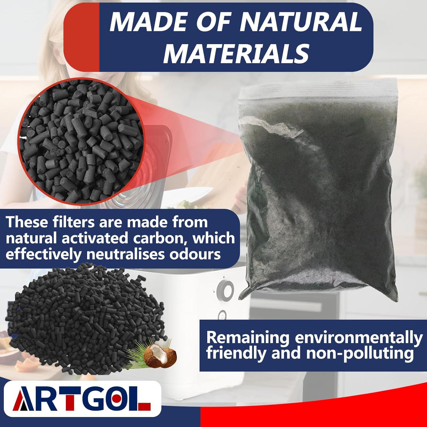 Recarga Filtro Carbón Activado Artgol para Compostor IDOO 4 Piezas