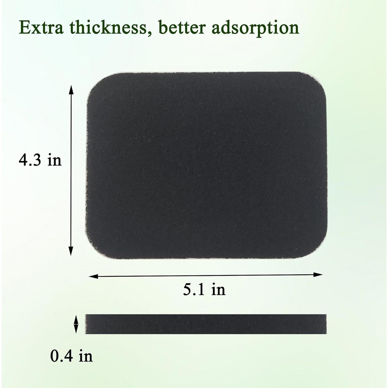 Filtros de Olor Carbón Activado PurifyLogix Ovalados 6 Pzas