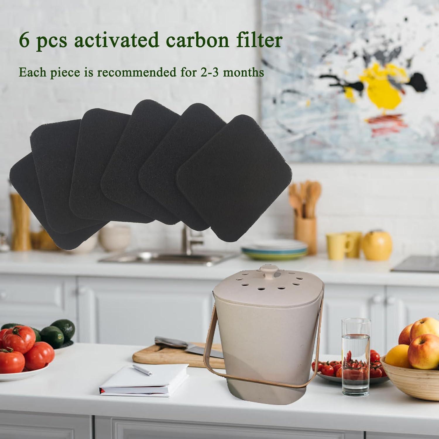 Filtros de Olor Carbón Activado PurifyLogix Ovalados 6 Pzas