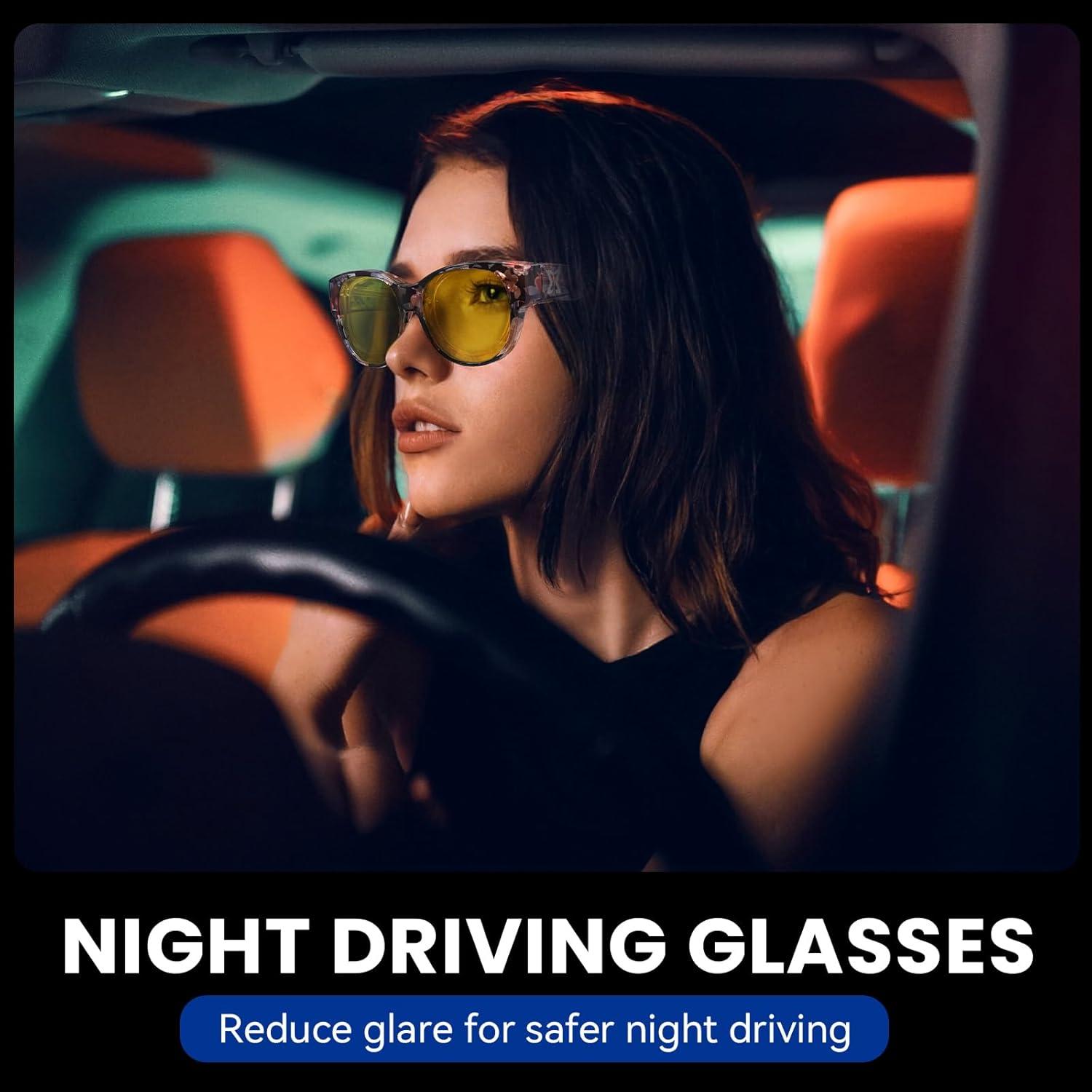 Gafas de Conducción Nocturna Xfeel para Mujeres Antirreflejo
