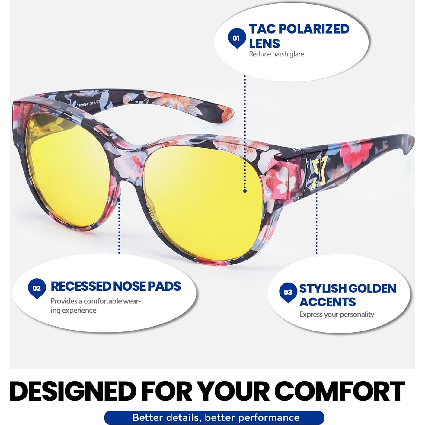 Gafas de Conducción Nocturna Xfeel para Mujeres Antirreflejo