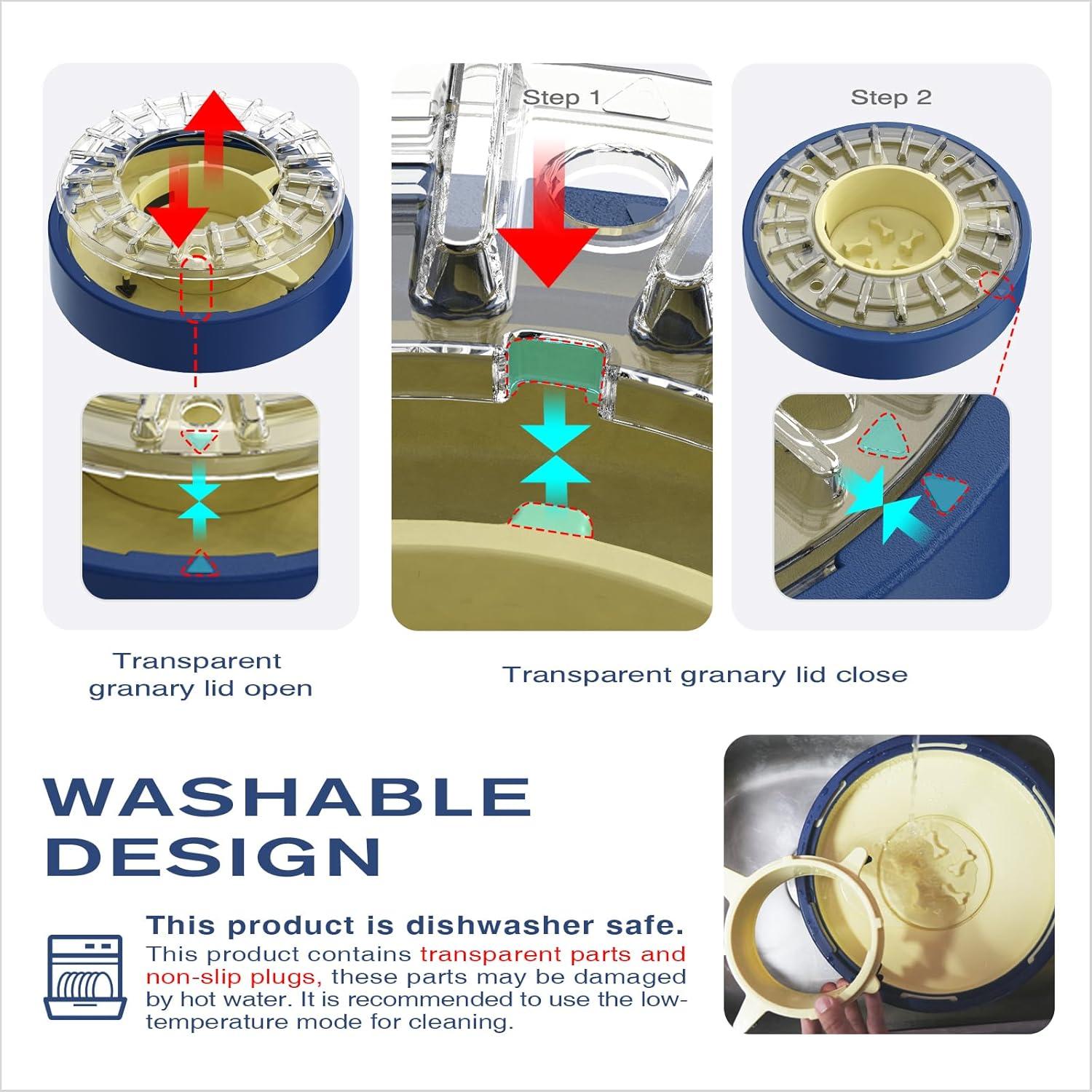 KADTC Tazón Rompecabezas para Perros Alimentación Lenta 0.5L