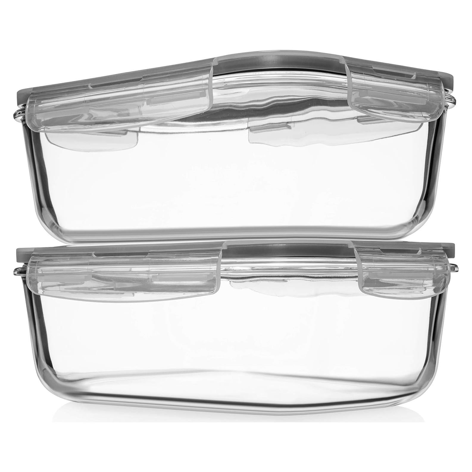 Recipientes de Almacenamiento de Vidrio Razab 8 Tazas 4 Piezas