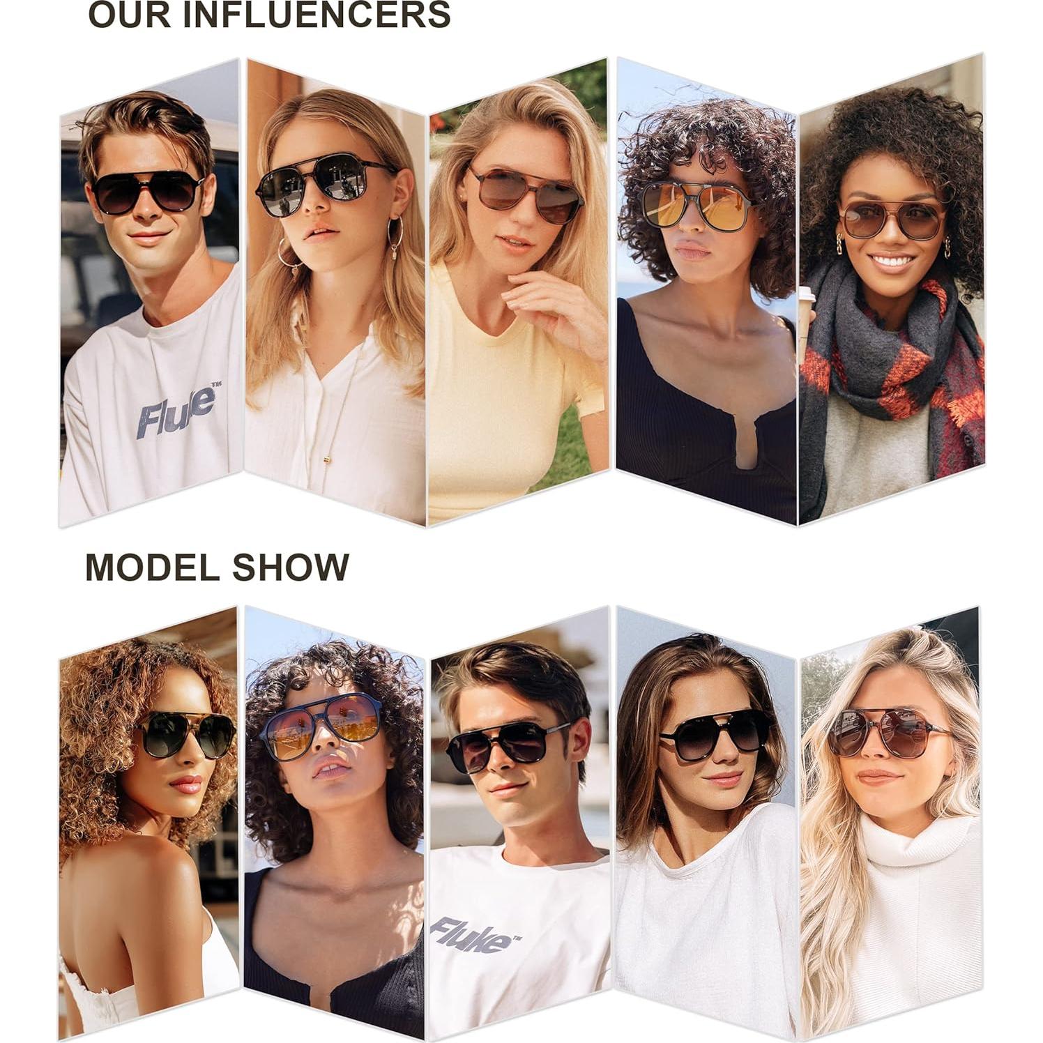 Gafas de Sol SOJOS Retro Polarizadas Unisex SJ2174 55mm