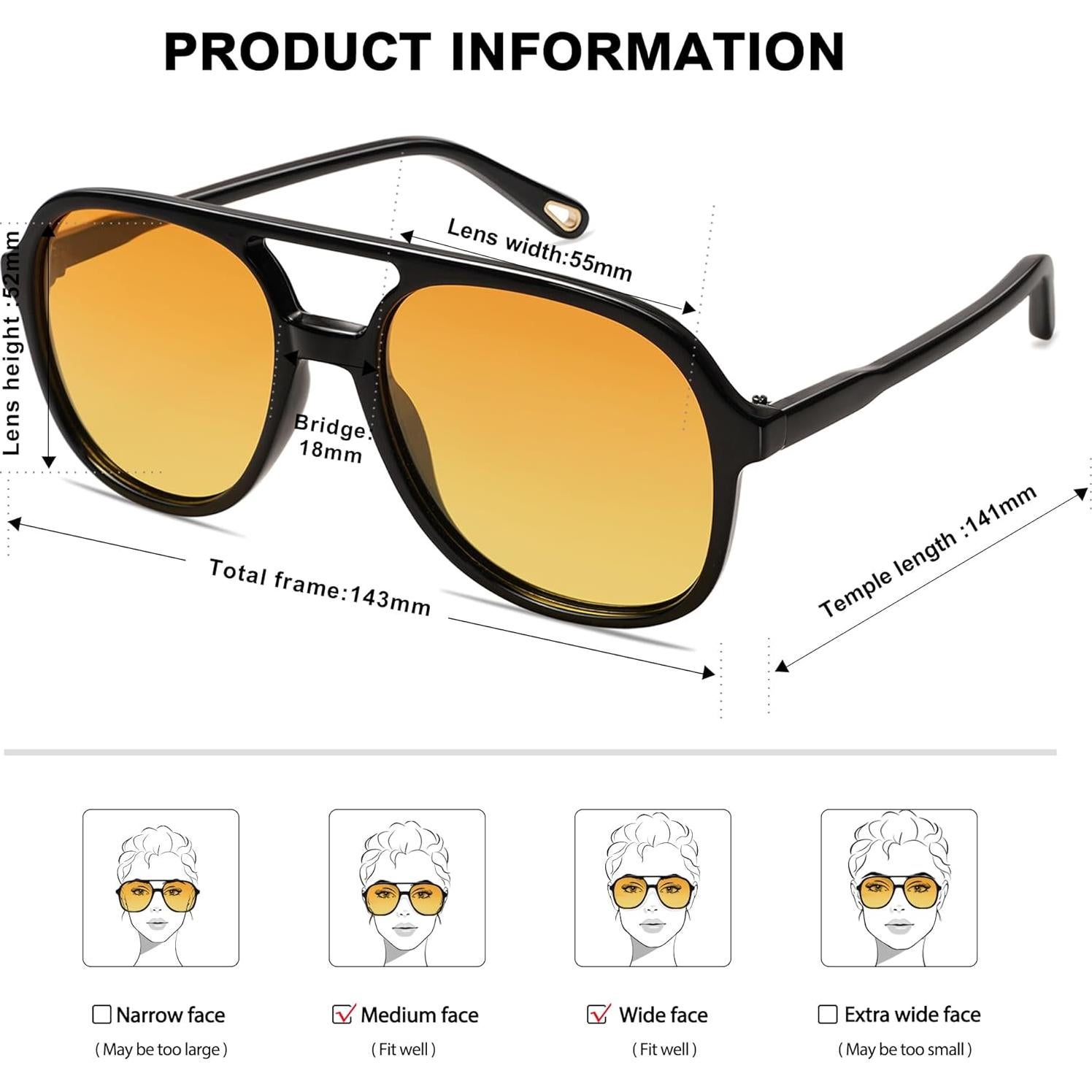 Gafas de Sol SOJOS Retro Polarizadas Unisex SJ2174 55mm