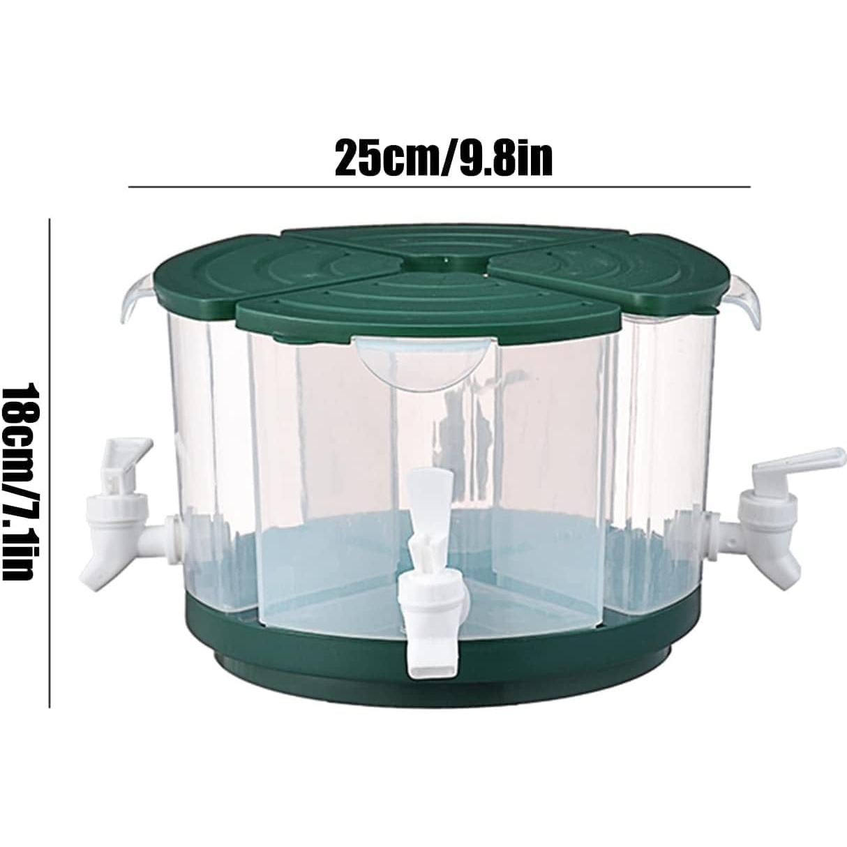 Dispensador de Bebidas PRTECY 5.5L 4 Compartimentos Blanco