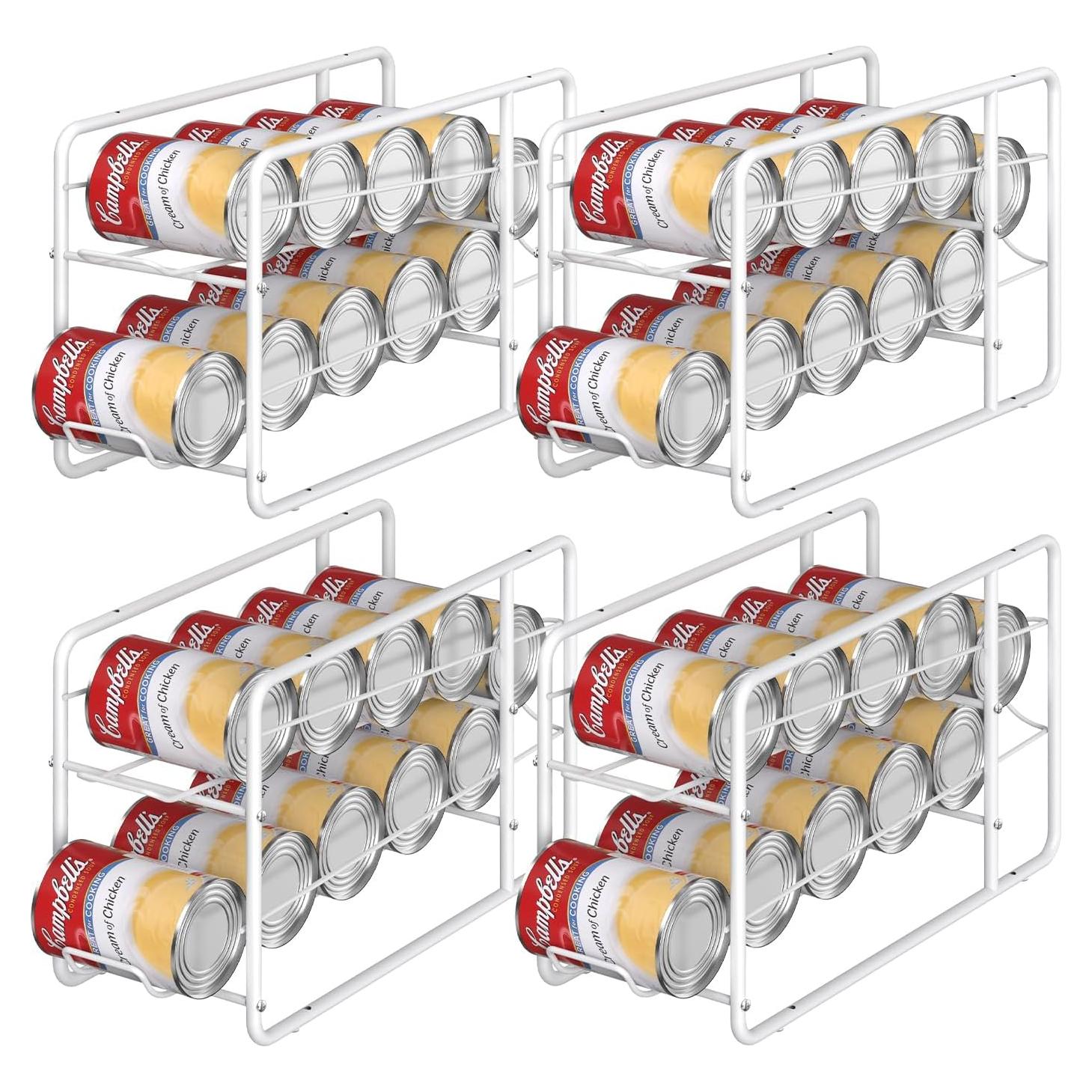 Soporte Apilable para Latas MOOACE - 4 Piezas Blanco