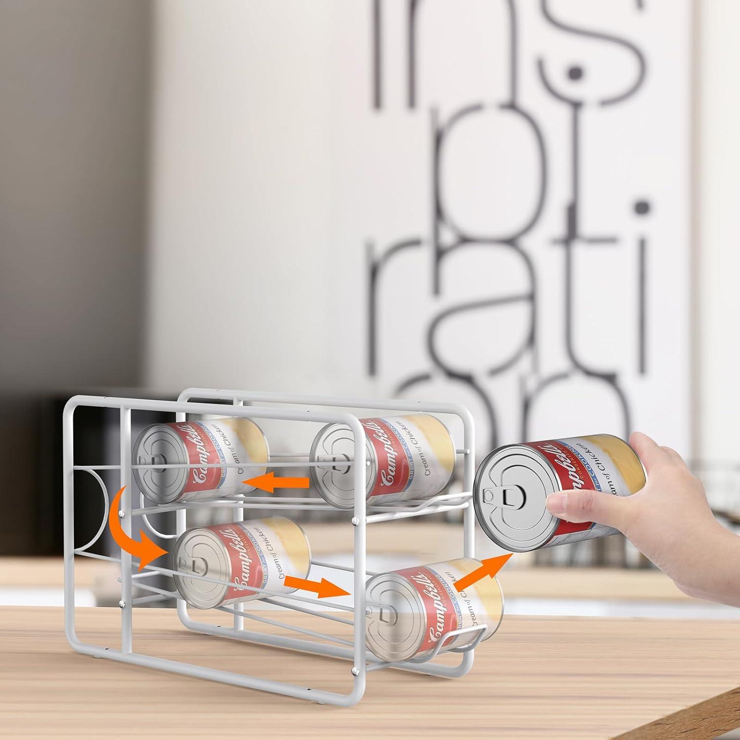 Soporte Apilable para Latas MOOACE - 4 Piezas Blanco