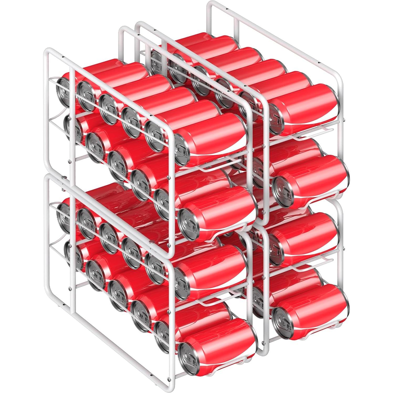 Soporte Apilable para Latas MOOACE - 4 Piezas Blanco