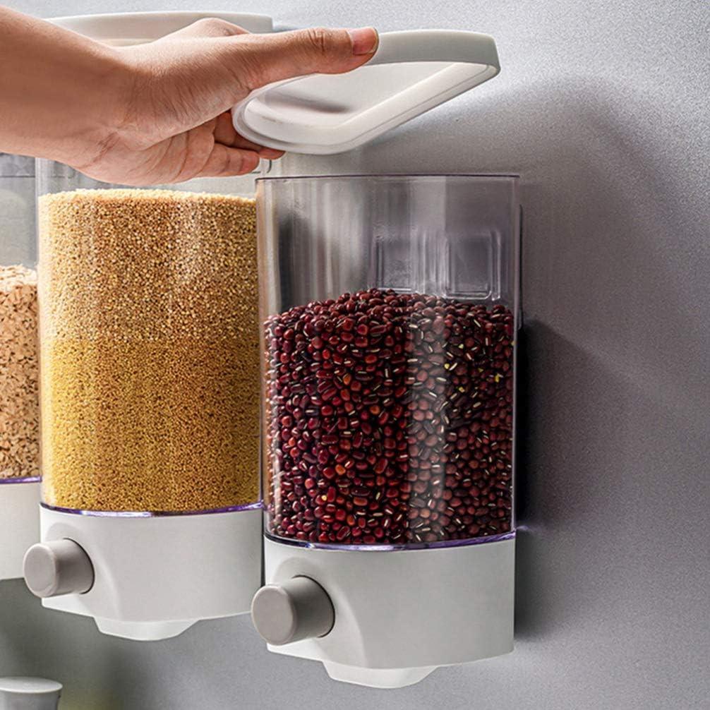 Dispensador de arroz Kichvoe 1L montado en la pared
