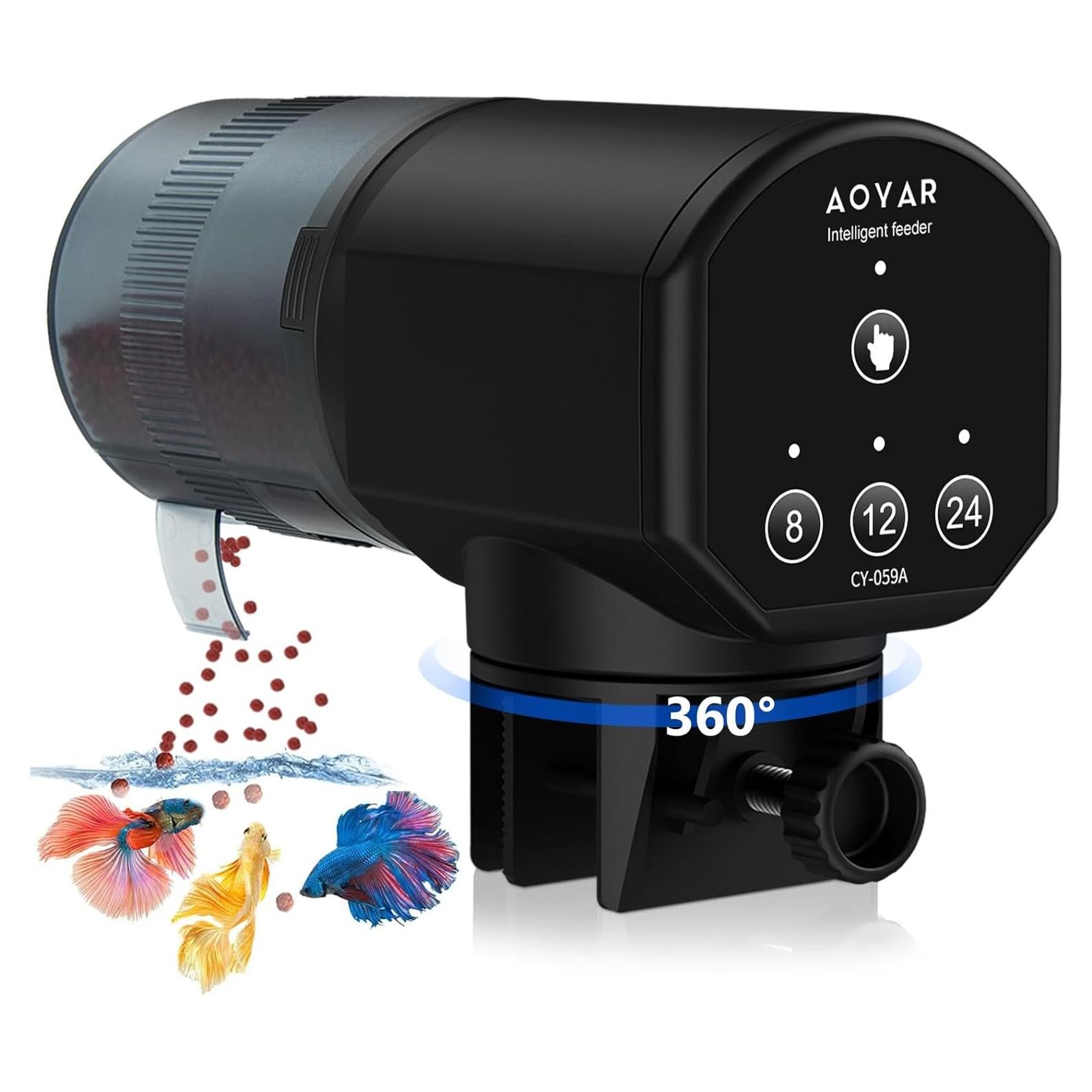 Dispensador Automático de Comida para Peces Aoyar 200ml