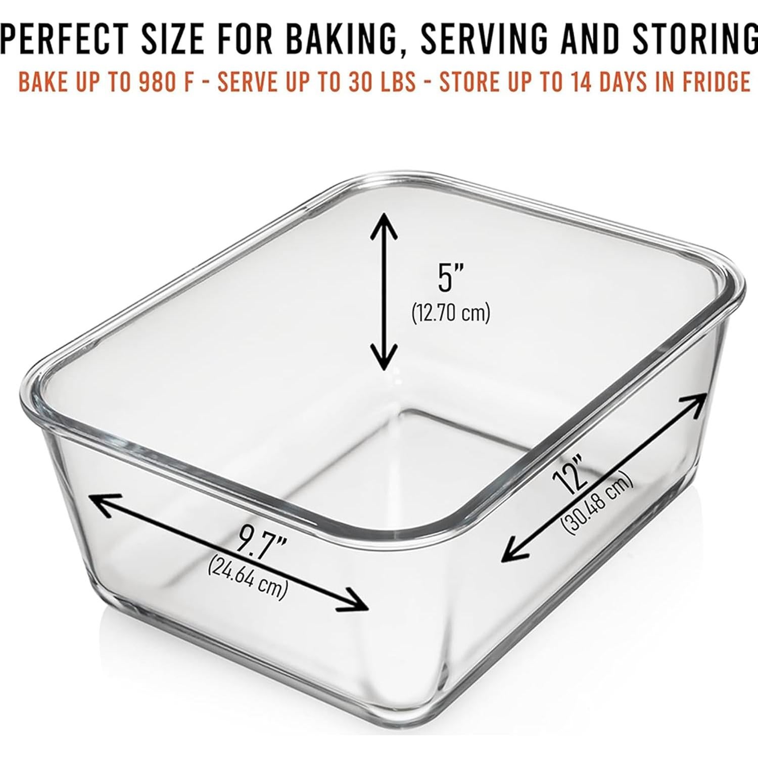 Contenedor de Almacenamiento de Vidrio 6500 ml Razab