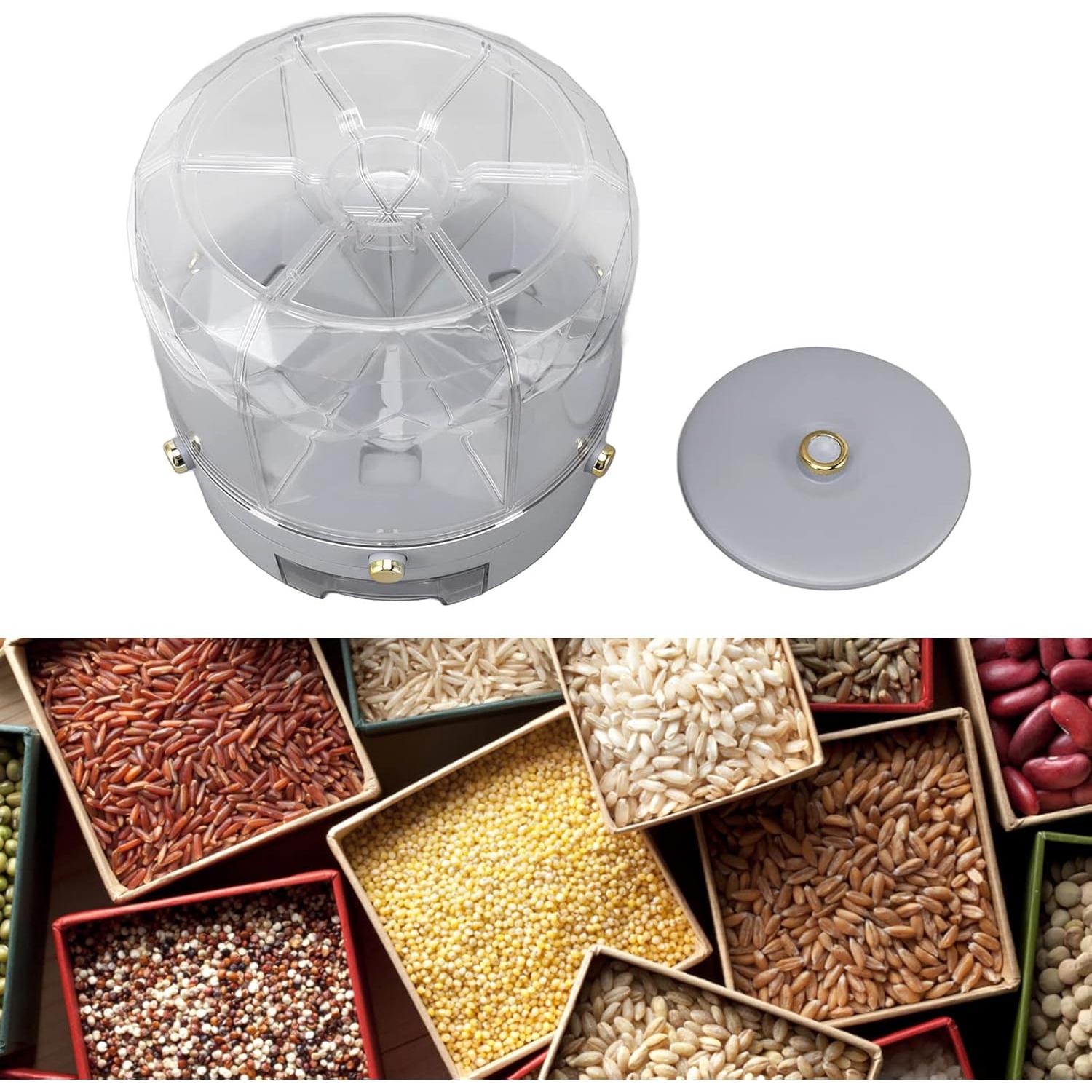 Dispensador de Granos Natudeco 6kg Rotativo 360° para Alimentos