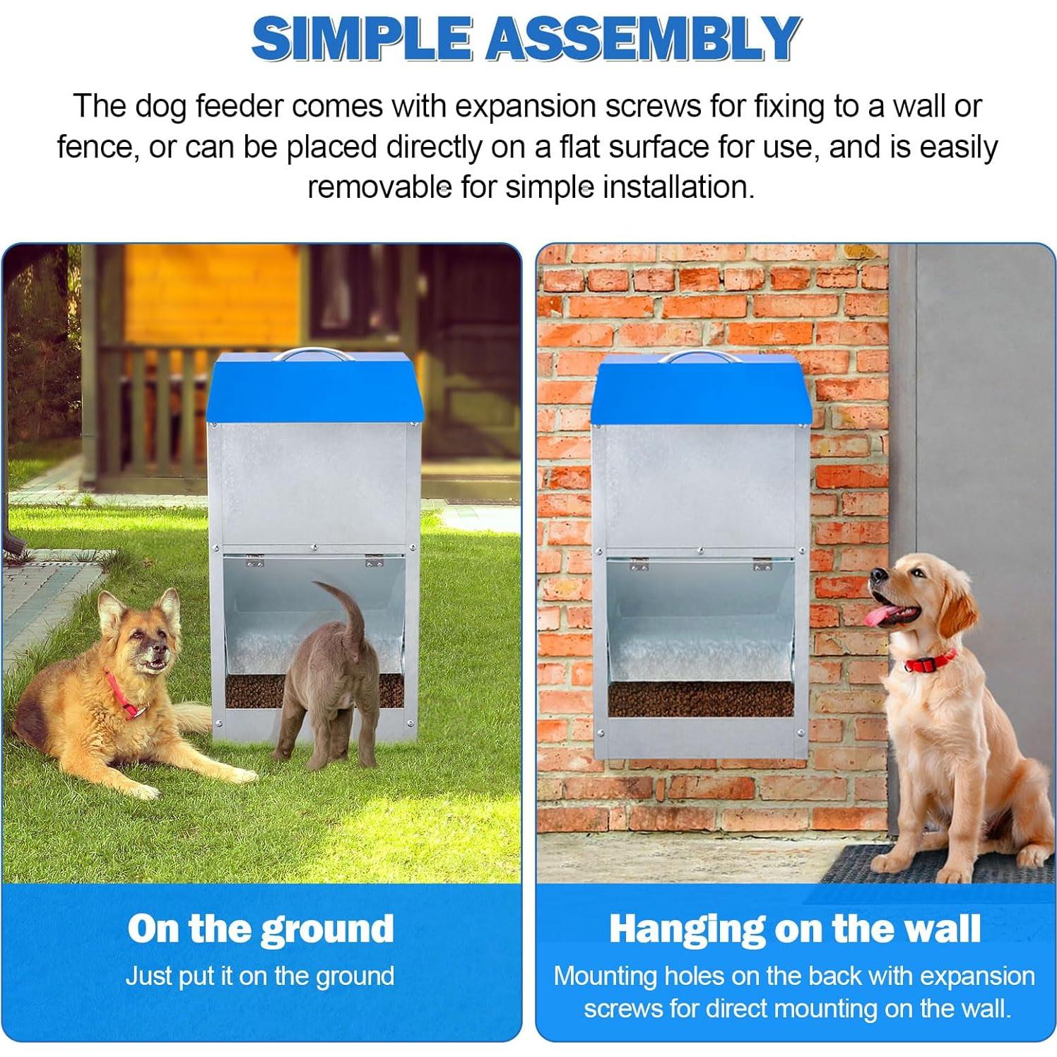 Comedero Automático para Perros Homsky 11,34 kg Azul