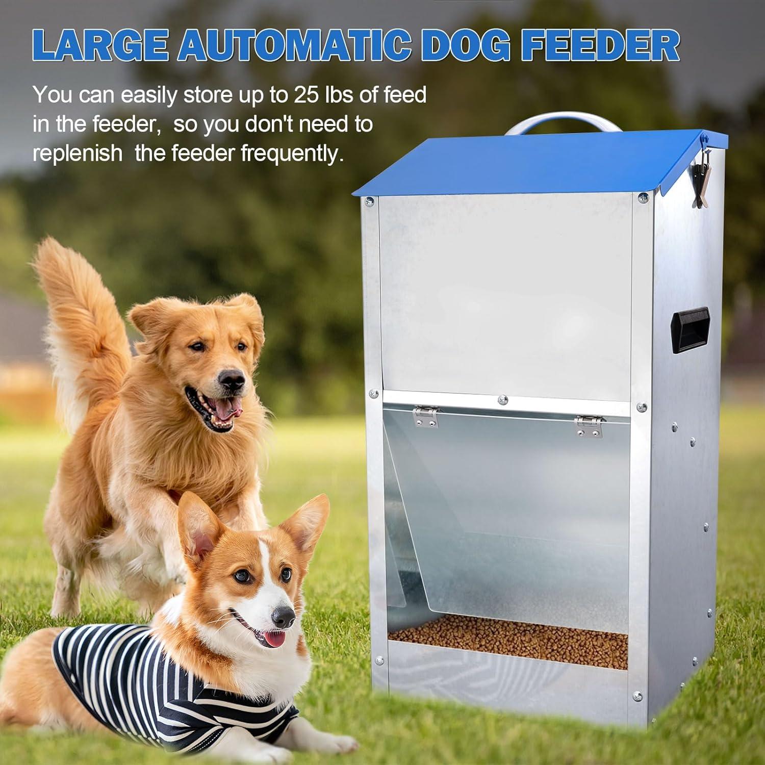 Comedero Automático para Perros Homsky 11,34 kg Azul