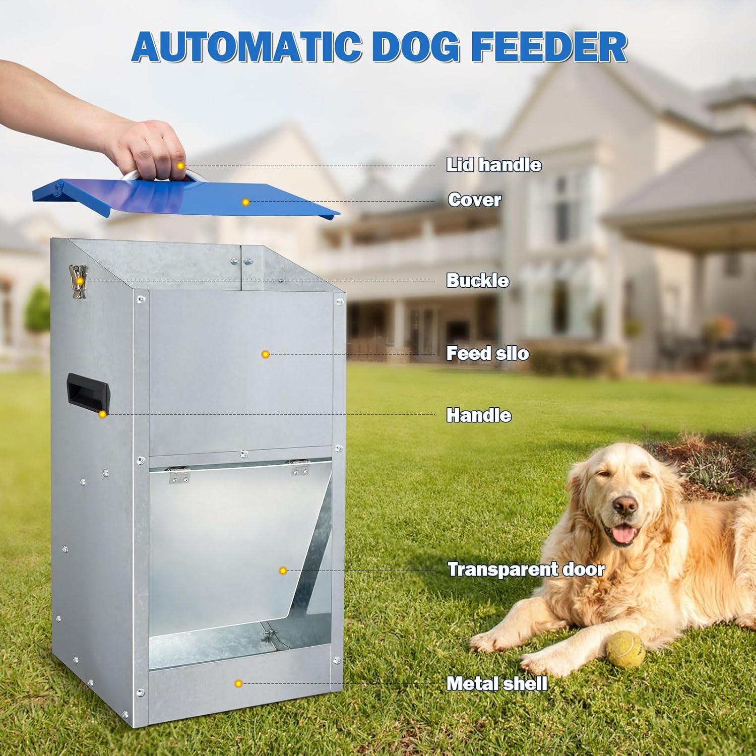 Comedero Automático para Perros Homsky 11,34 kg Azul