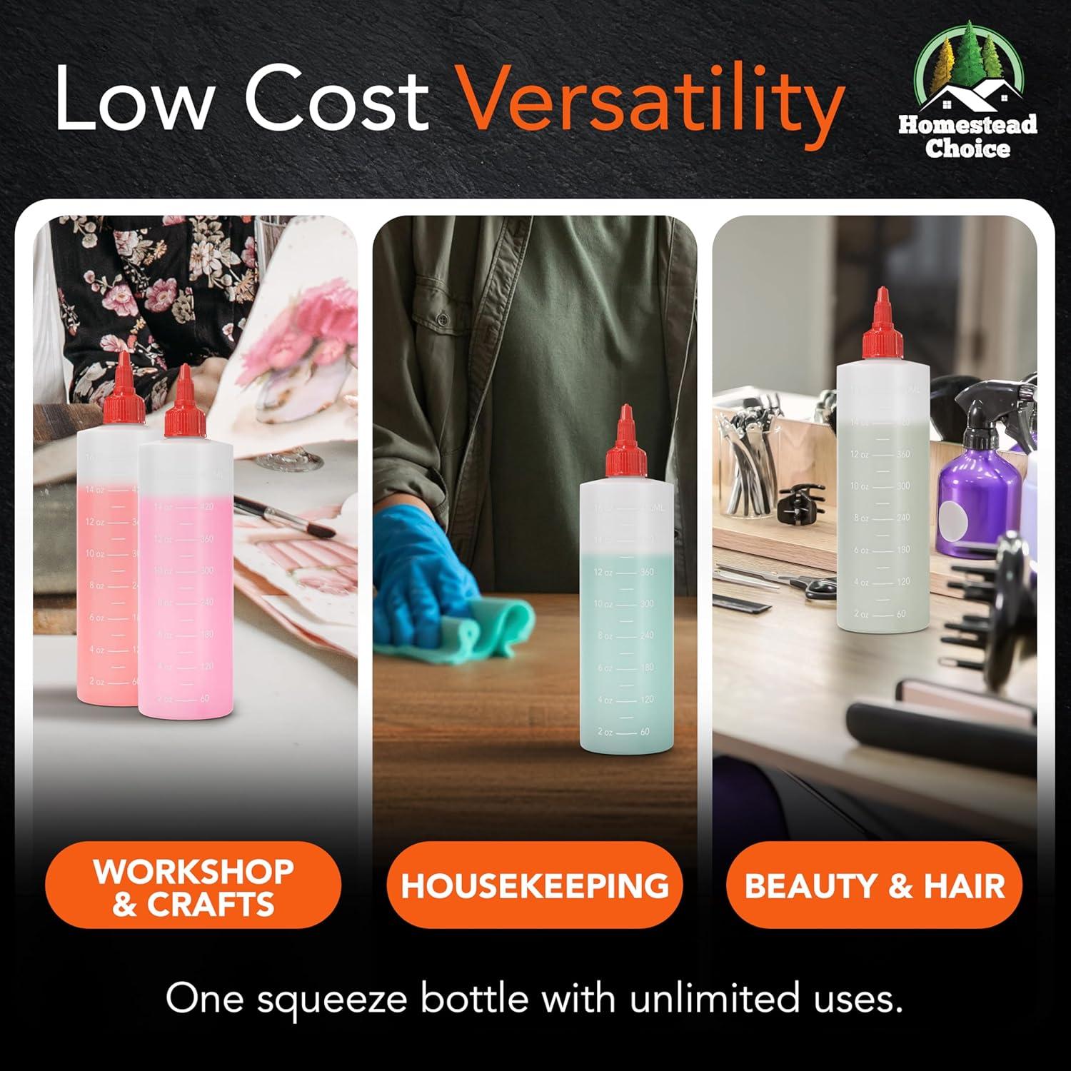 Paquete de 6 Botellas Squeeze 16oz Homestead Choice