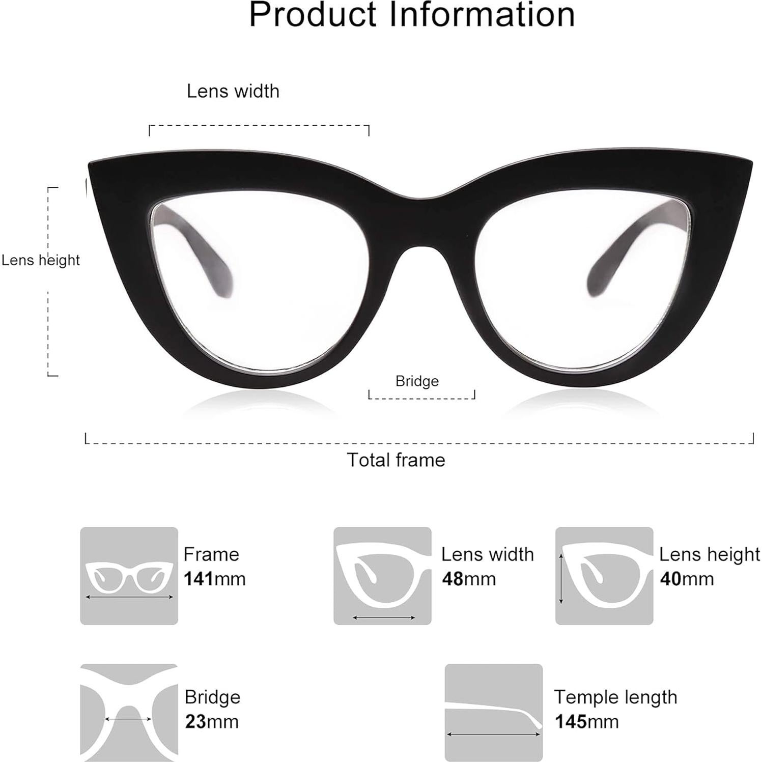 Gafas de Sol SOJOS Ojo de Gato UV400 para Mujeres