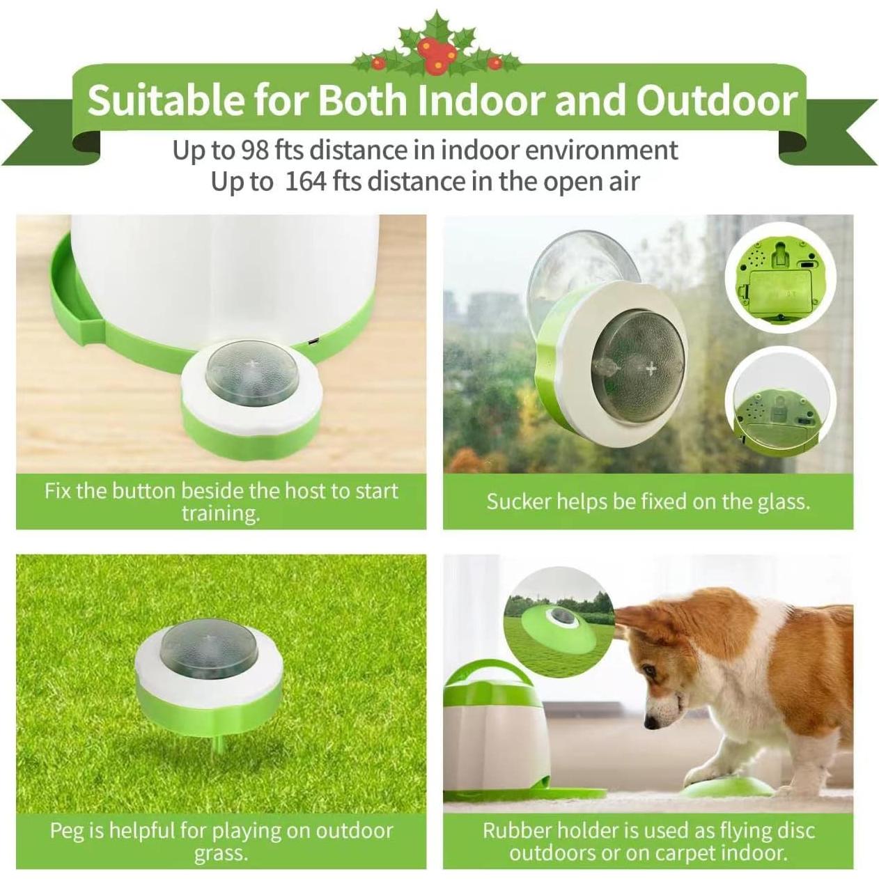 Dispensador de golosinas para perros PETGEEK automático verde
