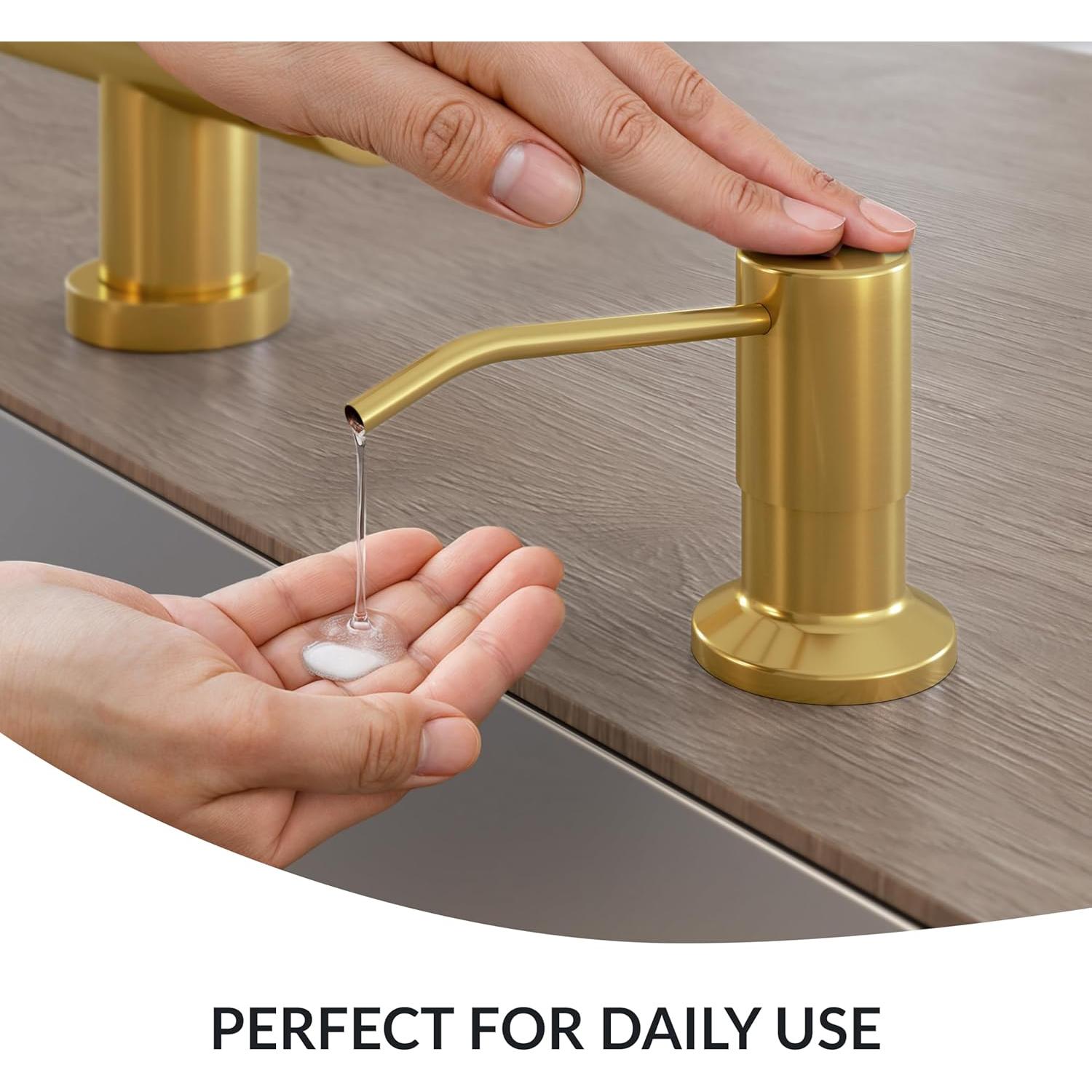 Dispensador de Jabón YOFOCOO Acero Inoxidable Dorado 119 cm