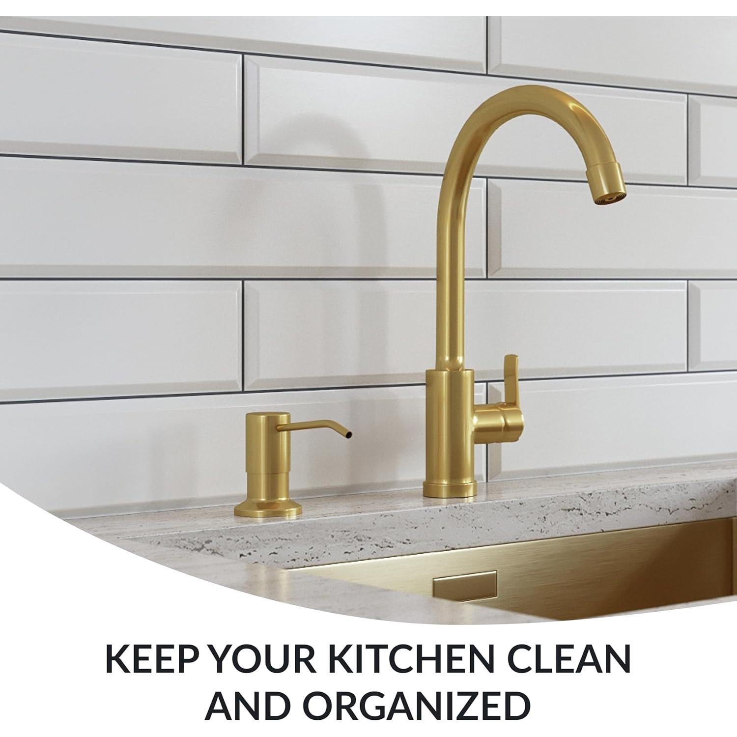 Dispensador de Jabón YOFOCOO Acero Inoxidable Dorado 119 cm