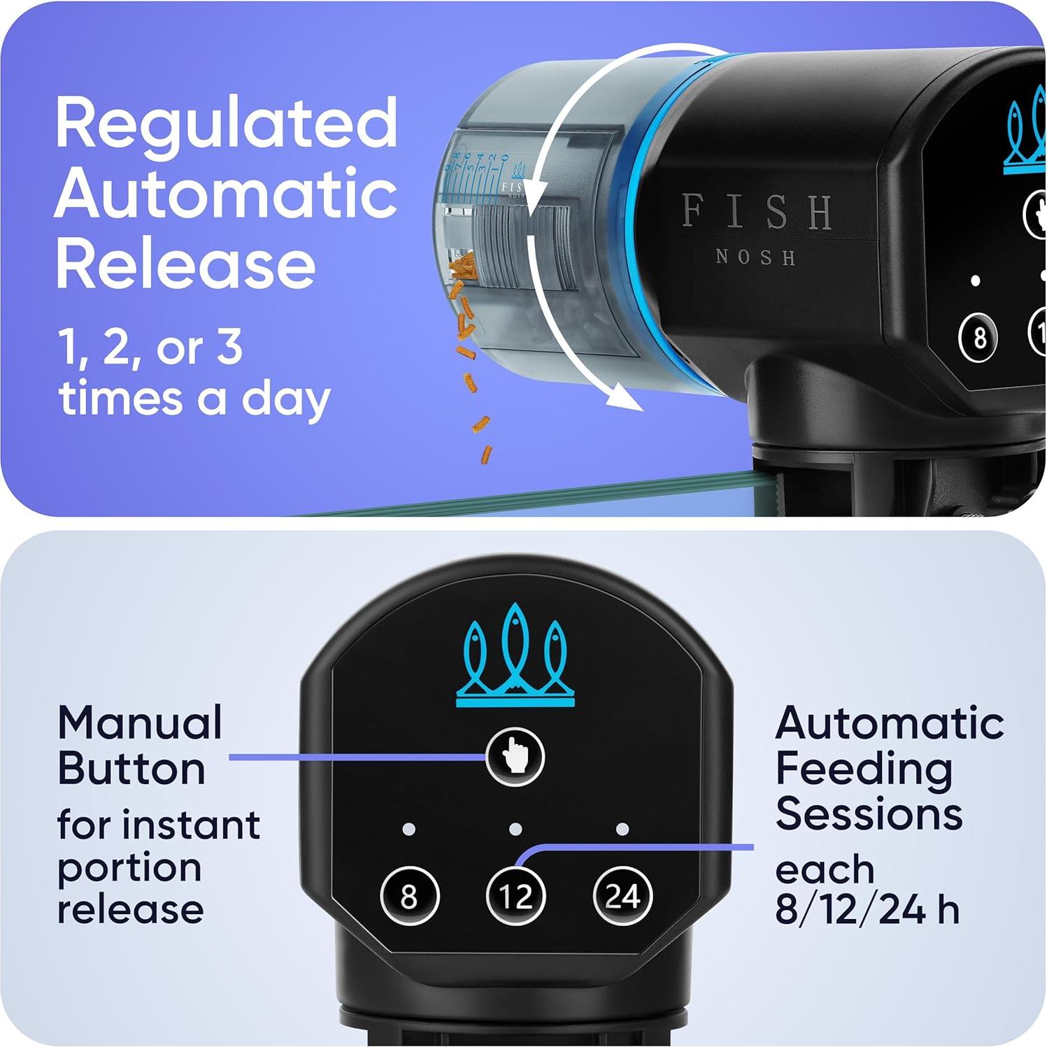 Alimentador Automático de Peces FISHNOSH 2025 con Temporizador