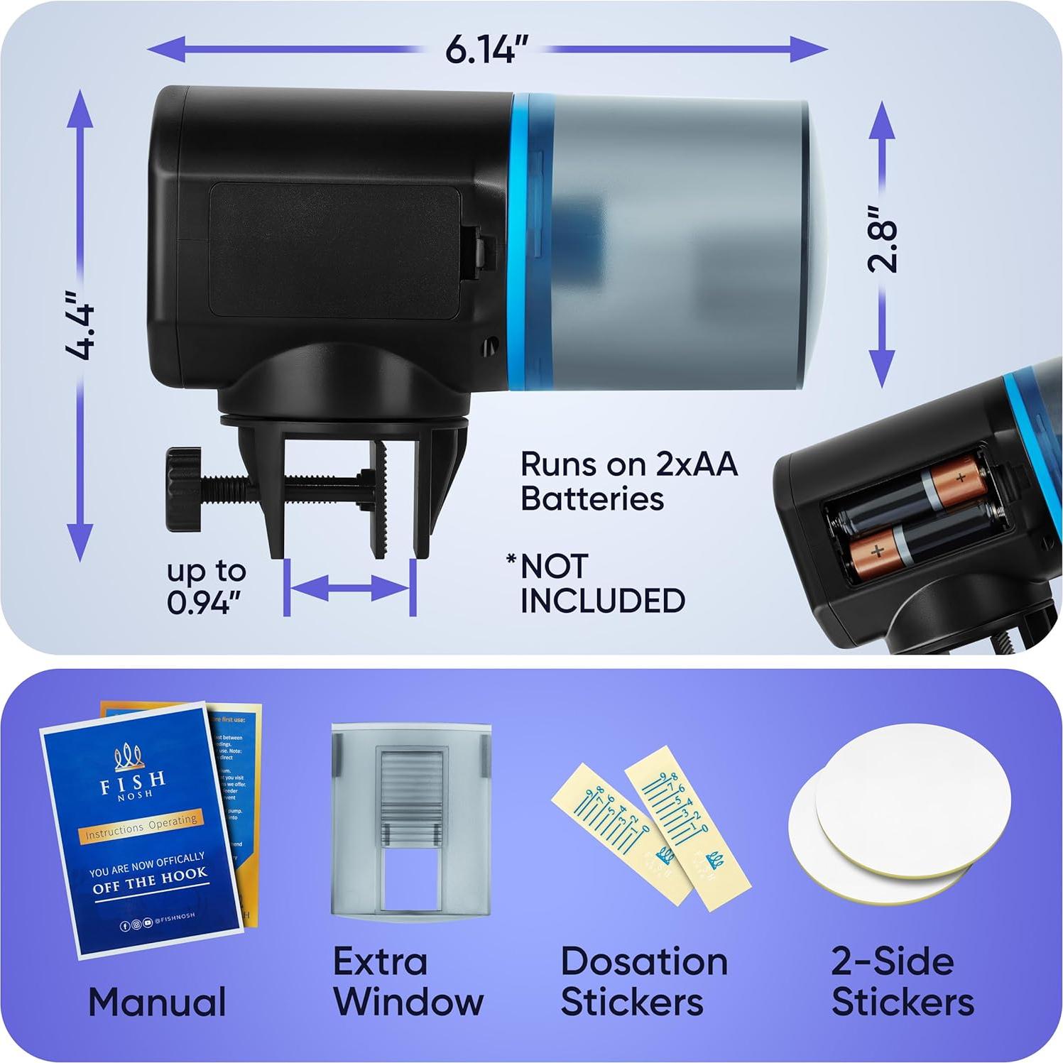Alimentador Automático de Peces FISHNOSH 2025 con Temporizador